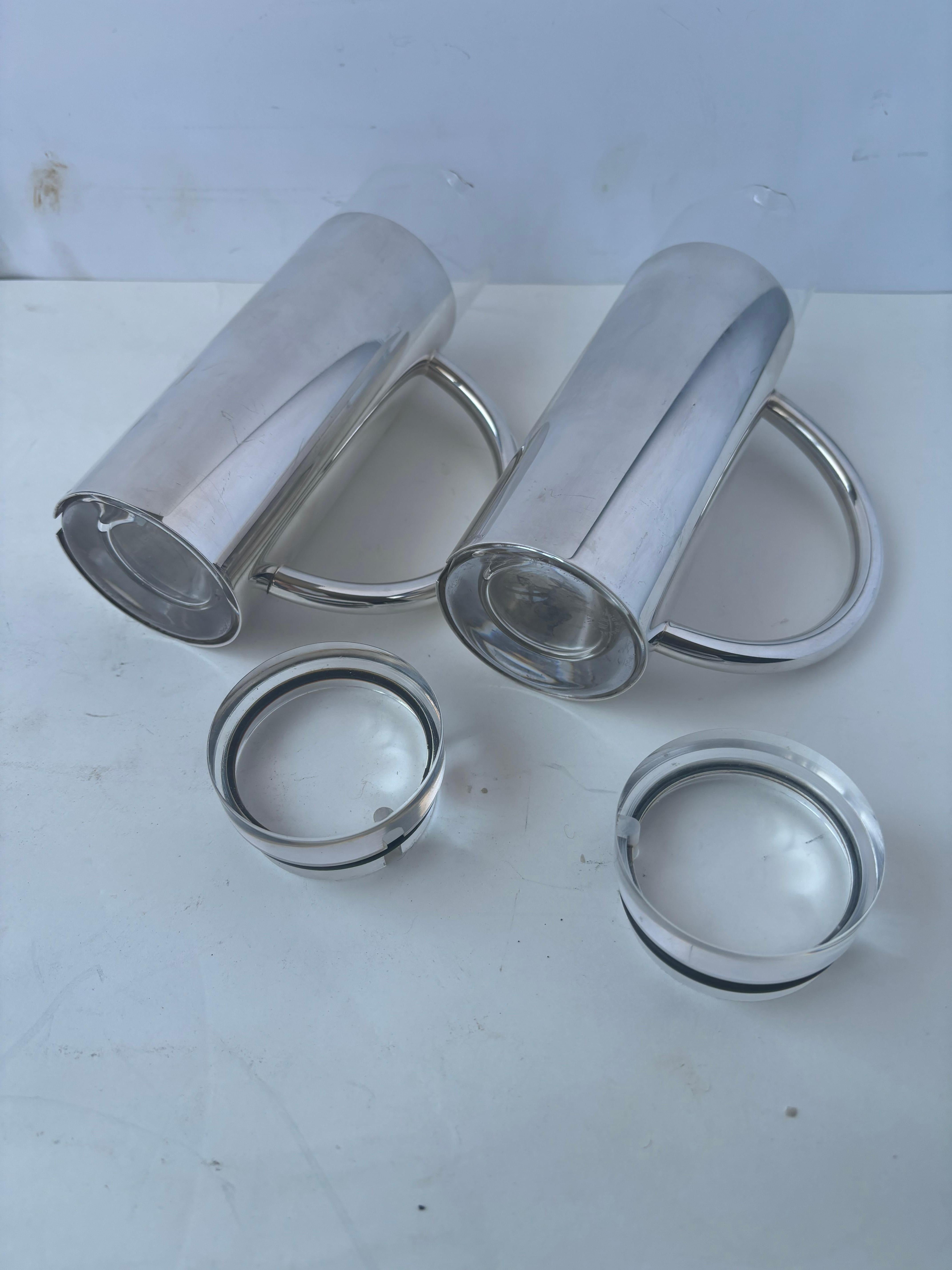 italien Lino  Sabattini  rare  burette , récipient pour huile/vinaigre  set , attb à Christofle en vente