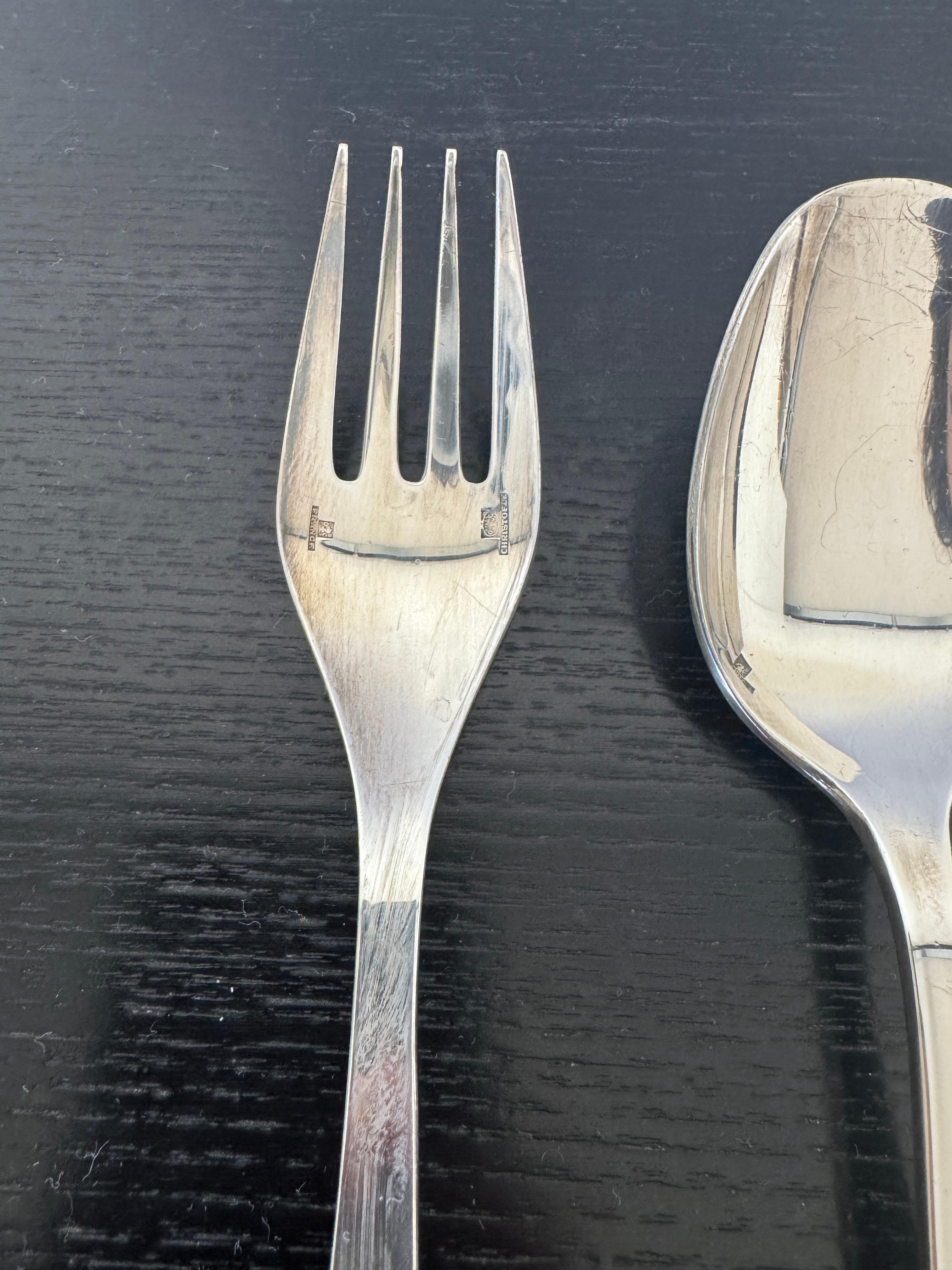 Mid-20th Century Lino Sabattini, Set of 6 flatware, Christofle, 1957 For Sale