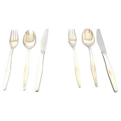 Lino Sabattini, Set of 6 flatware, Christofle, 1957
