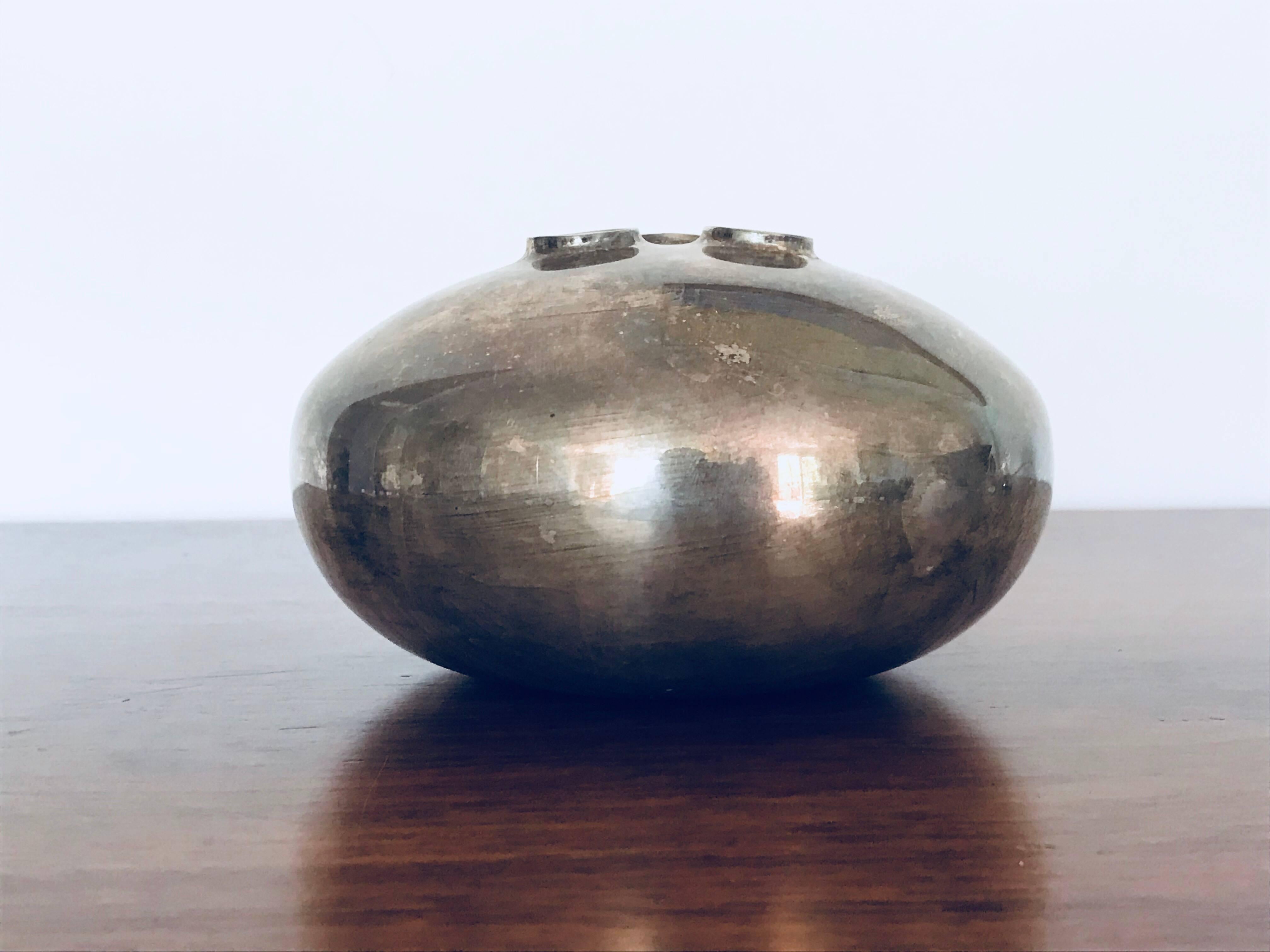 Modern Lino Sabattini Silver Bud Vase or Art Object, Italy