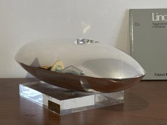 Lino Sabattini Silber Metall-Skulptur Modell Kalos, Vintage By, 1978