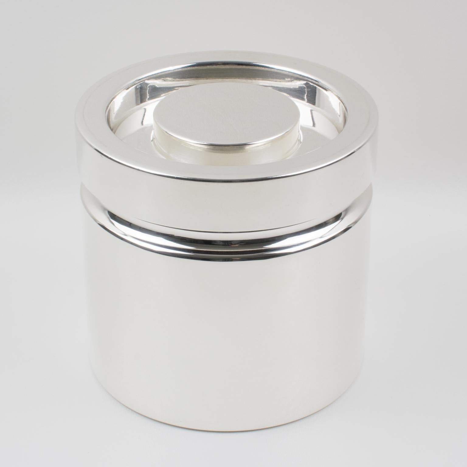 Modern Lino Sabattini Silver Plate Ice Bucket