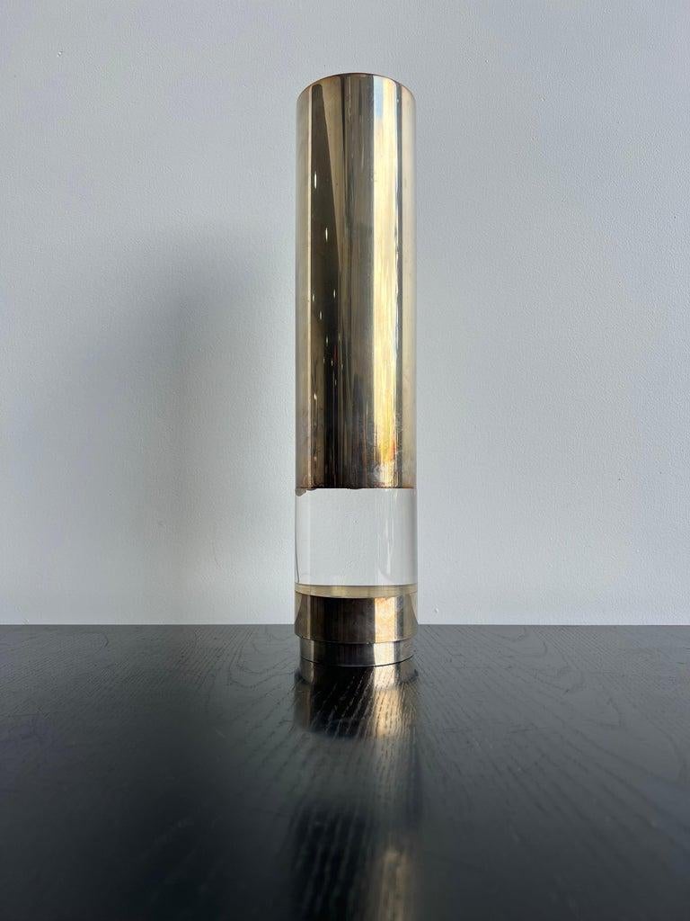 Silver Plate Lino Sabattini Table Lamp for Christofle For Sale