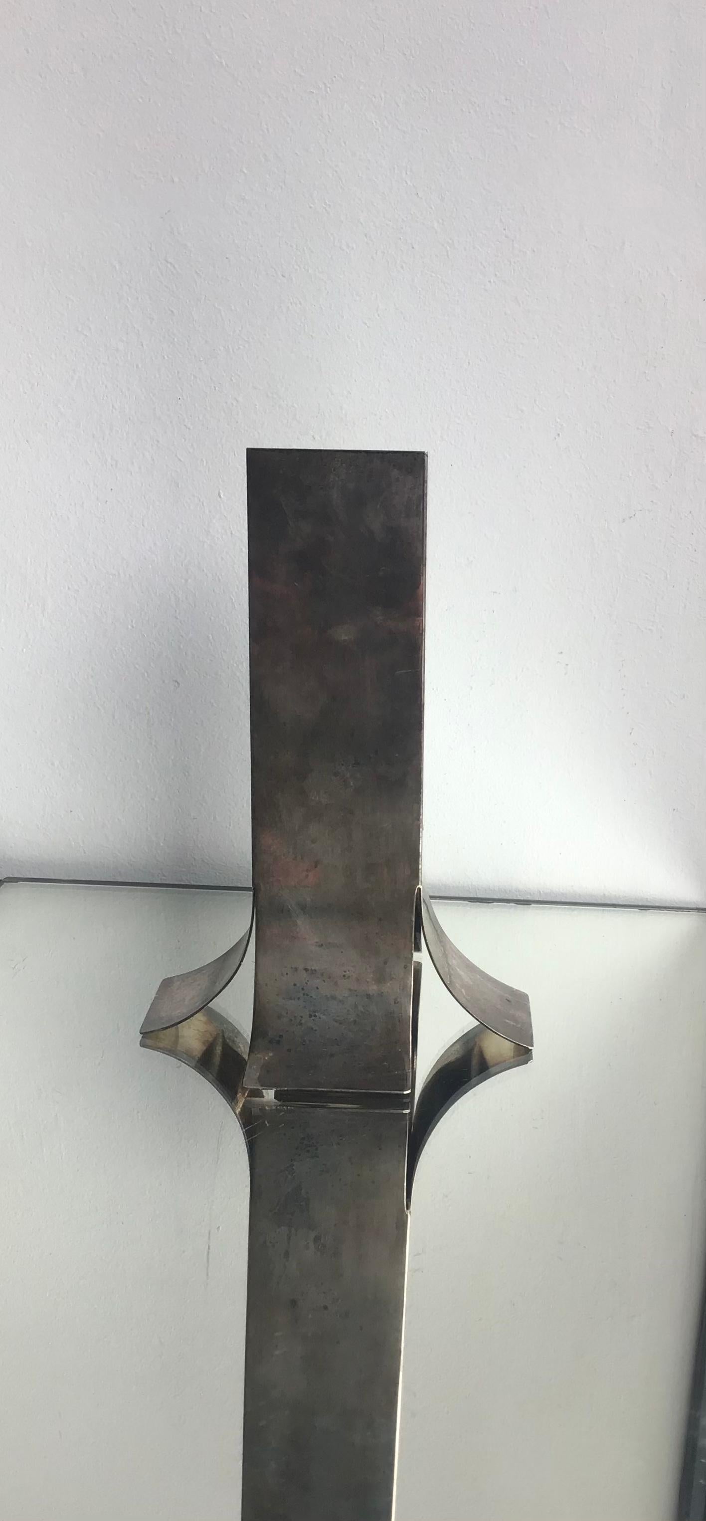 Lino Sabattini Jarrón de metal, 1970, Italia en Excelente estado para la venta en Milano, IT