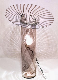 Lino Tagliapietra, 1972, Amethyst Filigrane Ghibli-Stehlampe, der Künstler Sonnenaufgang