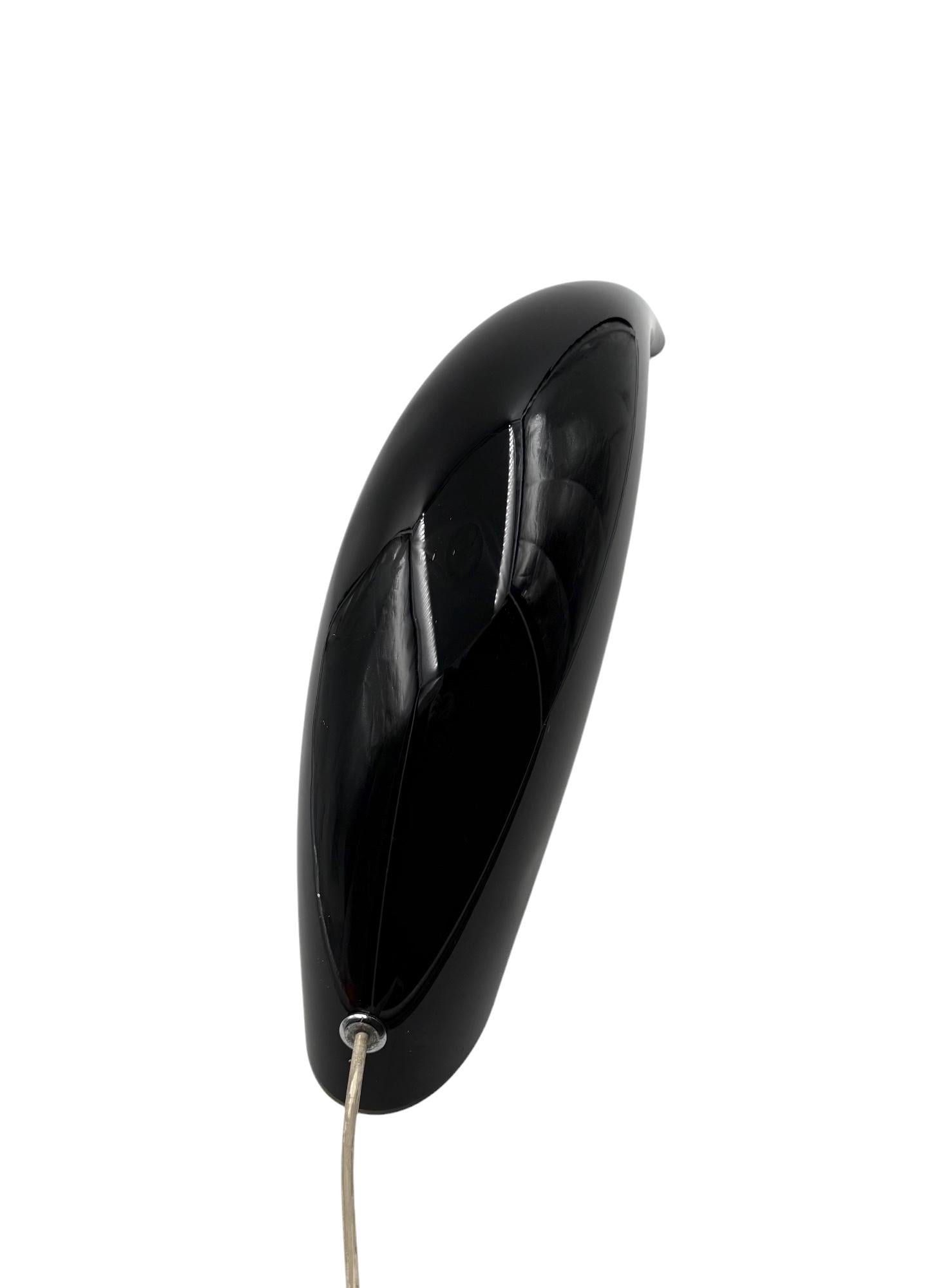 Lino Tagliapietra, Black glass sculptural lamp, La Murrina Italy 1971 7