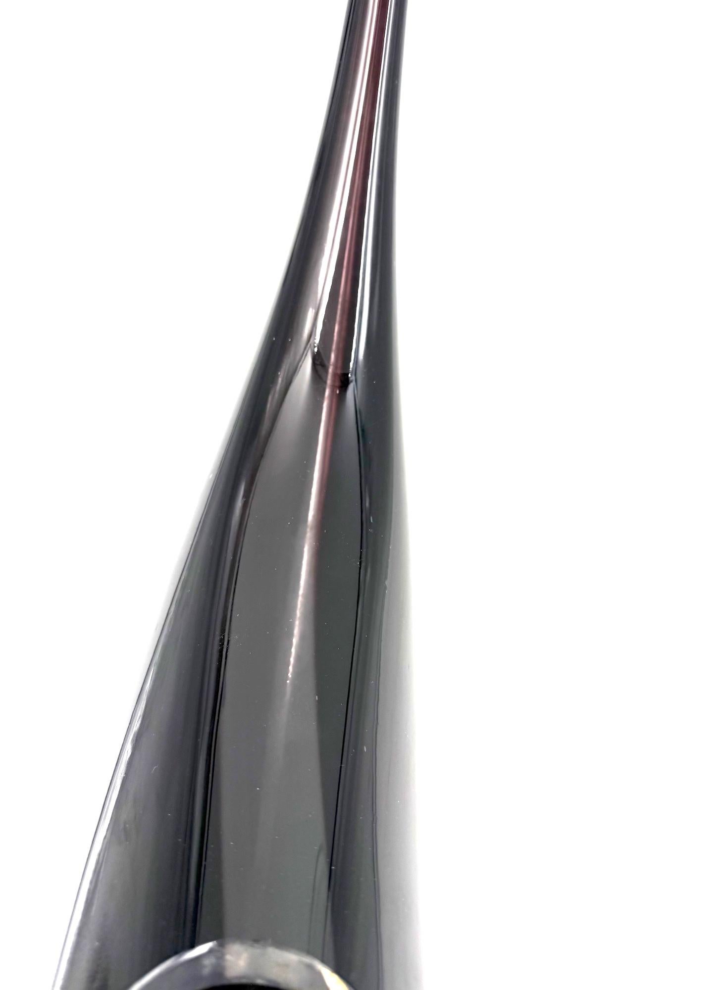 Lino Tagliapietra, Black glass sculptural lamp, La Murrina Italy 1971 10