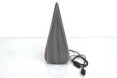 Lino Tagliapietra for Effetre (attr) B.&W. Murano Glass Table Lamp 80s Italy