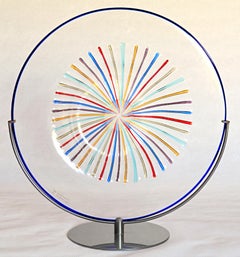 Lino Tagliapietra for Effetre, Disc Original Stand, 1980s Raising Star Milestone
