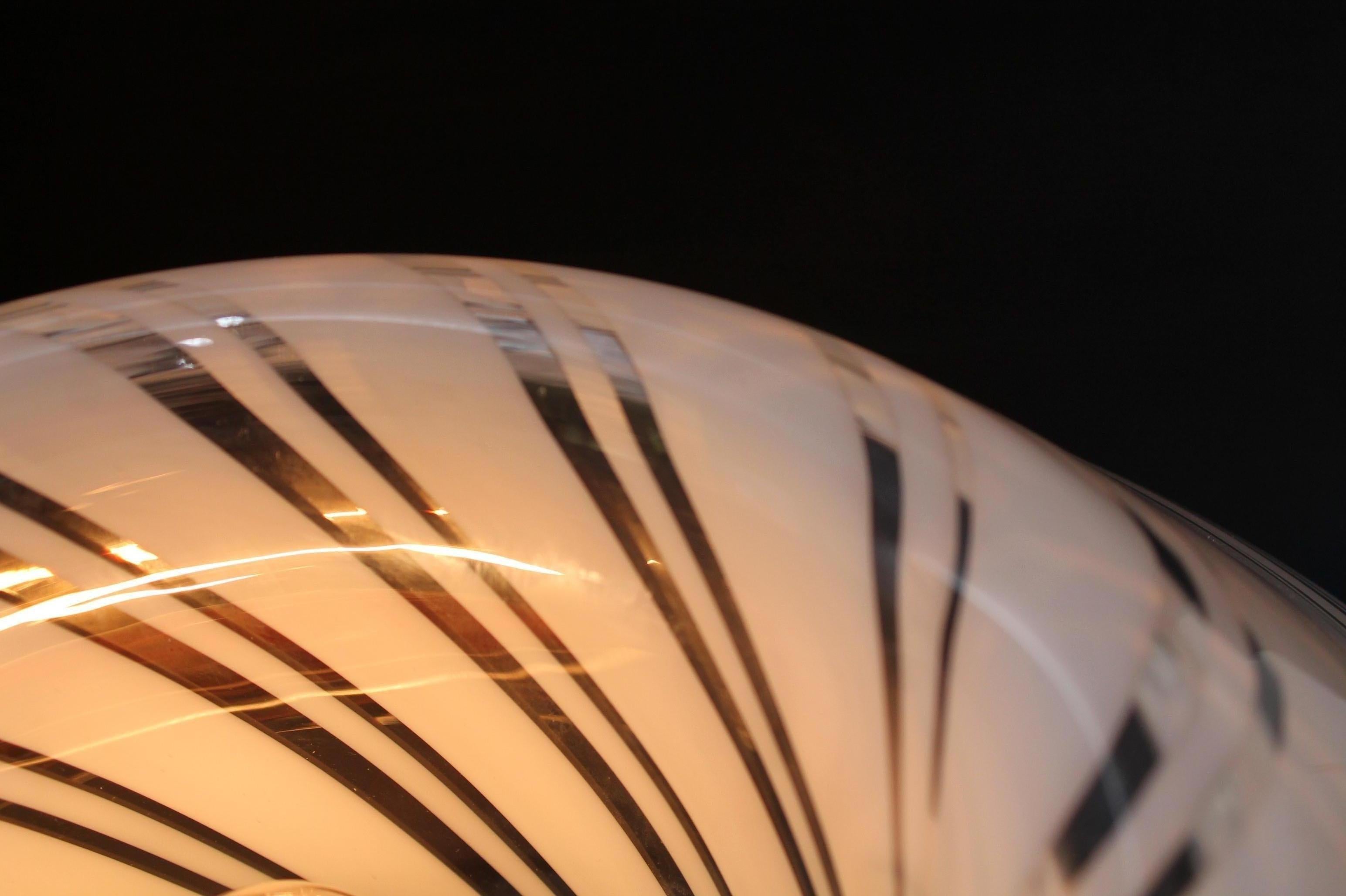Lino Tagliapietra for Effetre Murano Glass. Table/Desk Lamp (36hx43x16cm) Mint!! 10