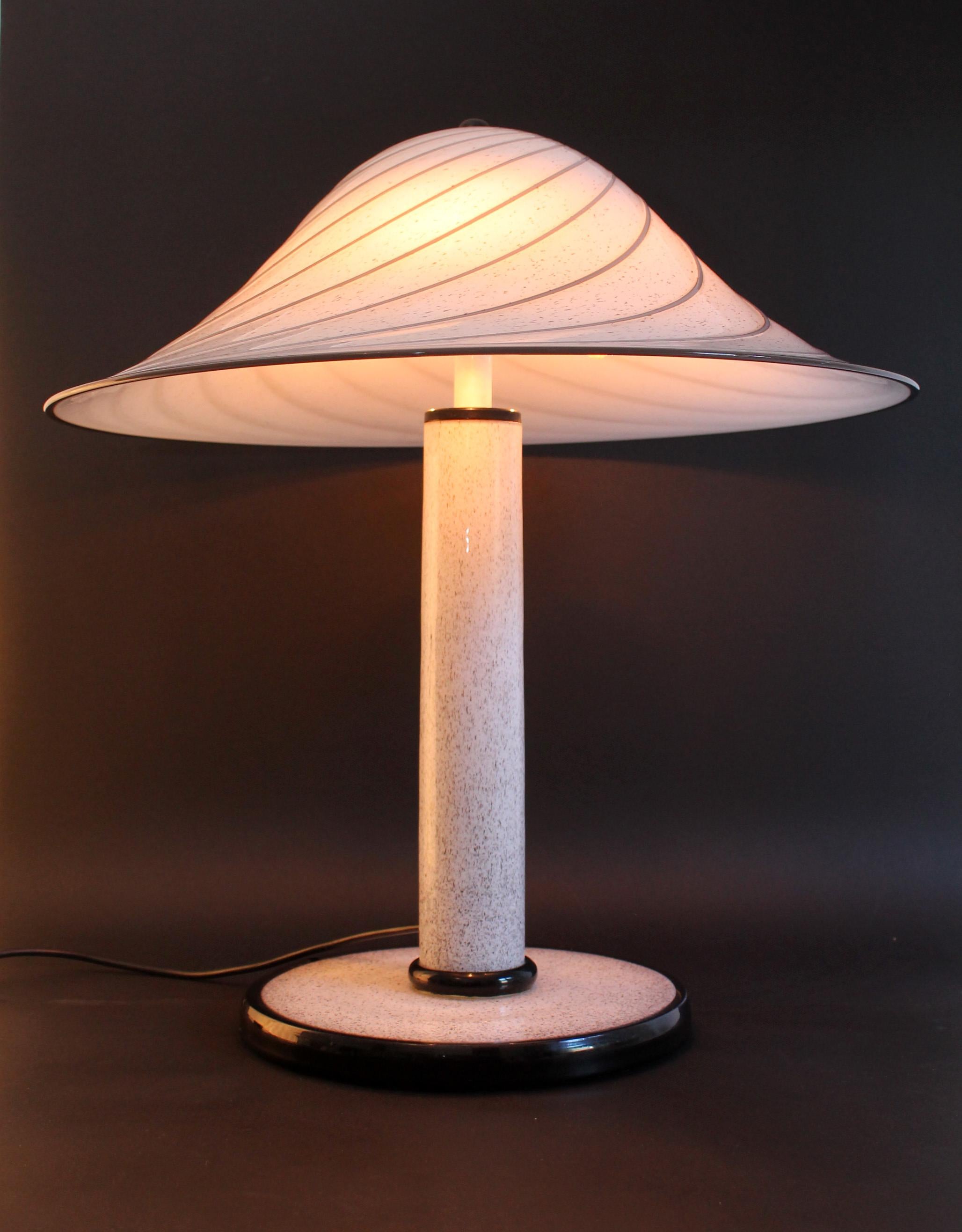 Lino Tagliapietra pour Effetre Murano, lampe de bureau emblématique « 1979 » en vente 4