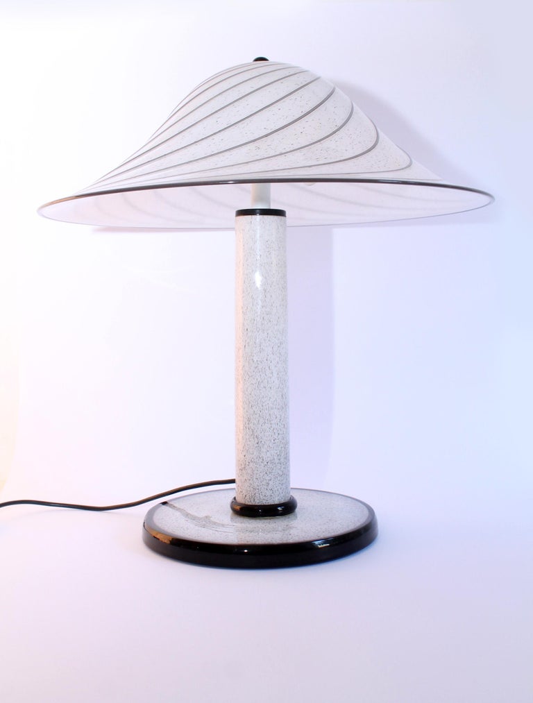 Late 20th Century Lino Tagliapietra for Effetre Murano, Iconic '1979' Table Lamp For Sale