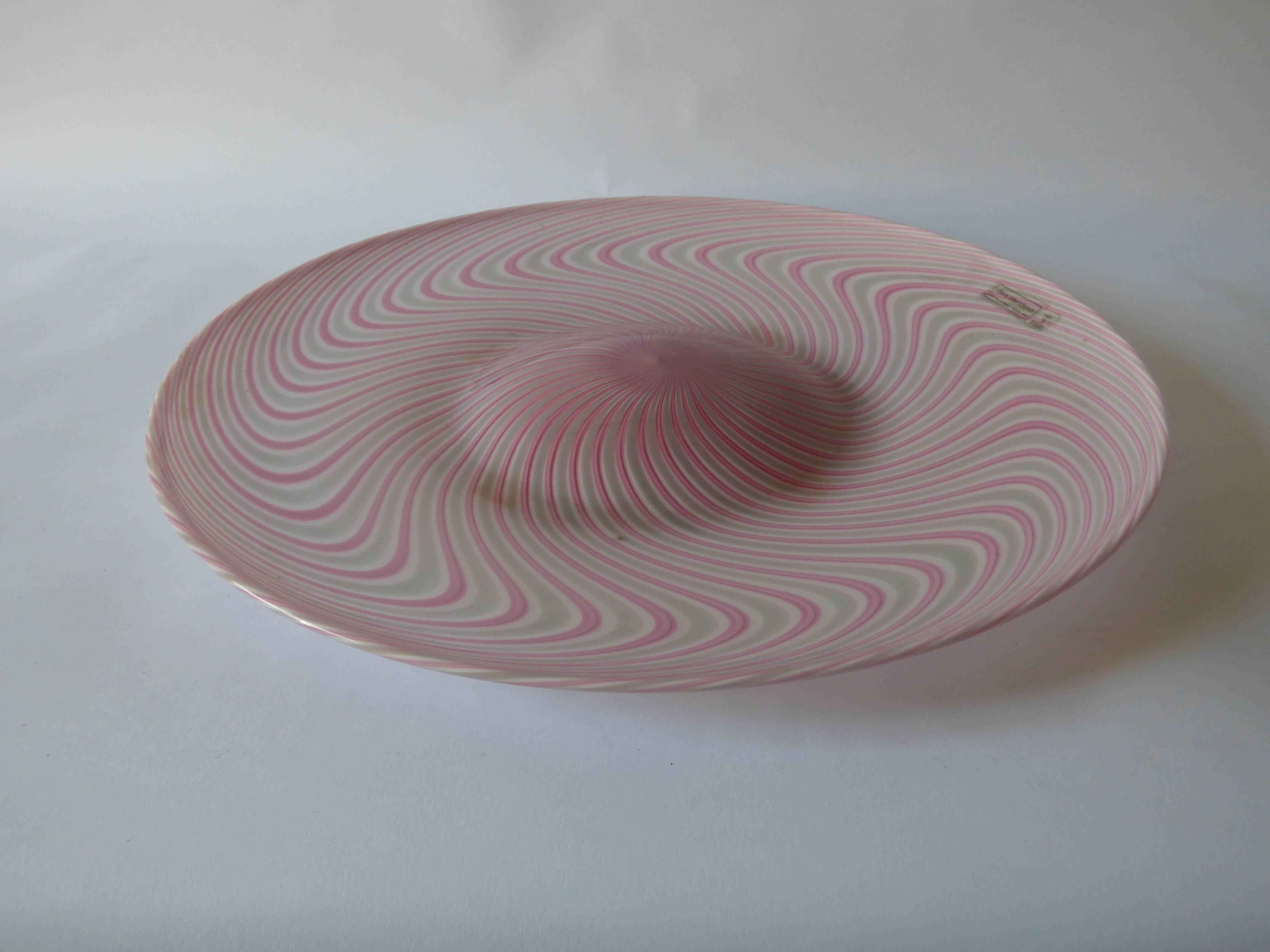 Plato de cristal de Murano Modelo Samarcanda de Lino Tagliapietra para F3 International Moderno en venta