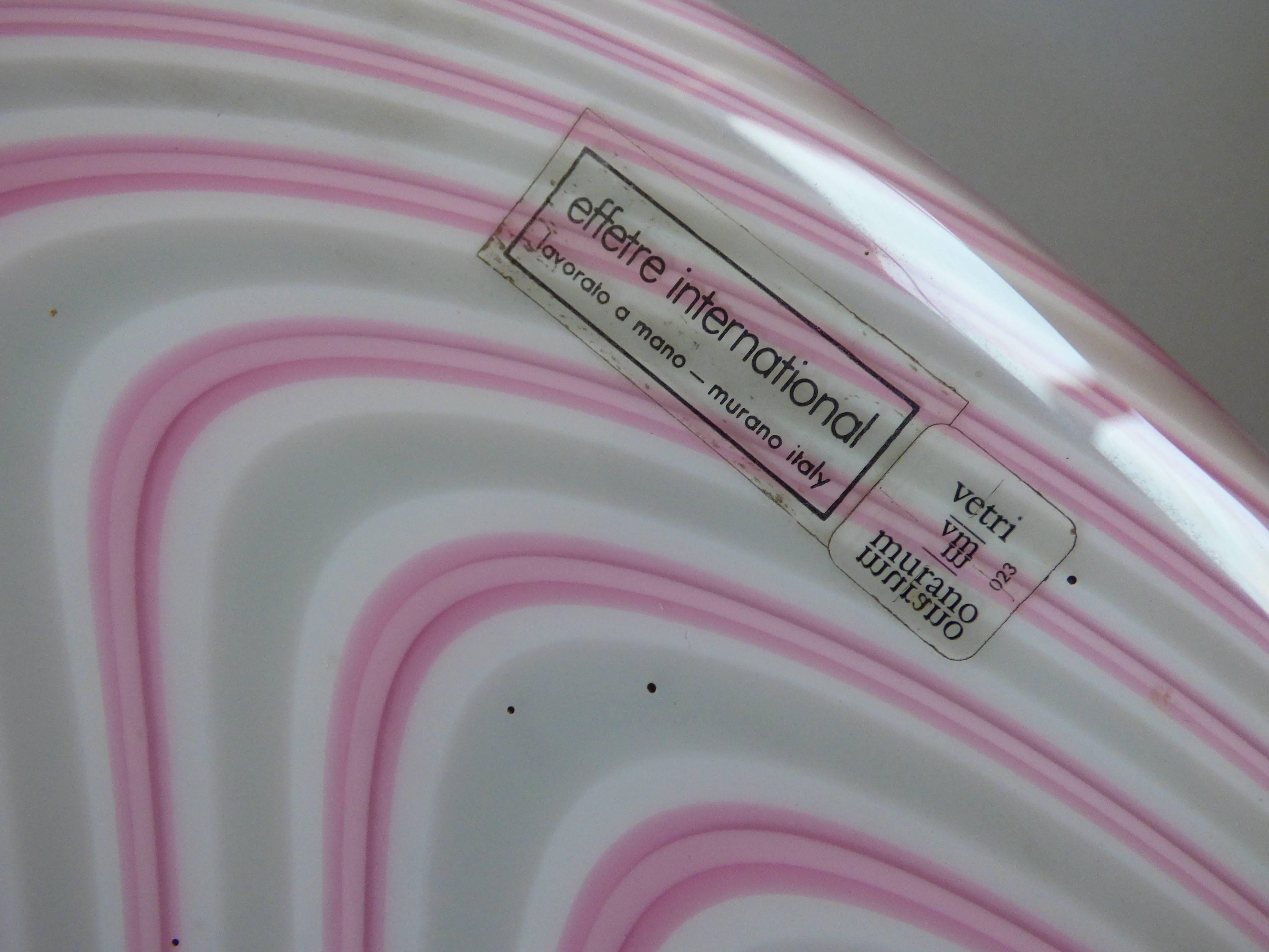 Modern Murano Glass Dish Model Samarcanda by Lino Tagliapietra for F3 International For Sale