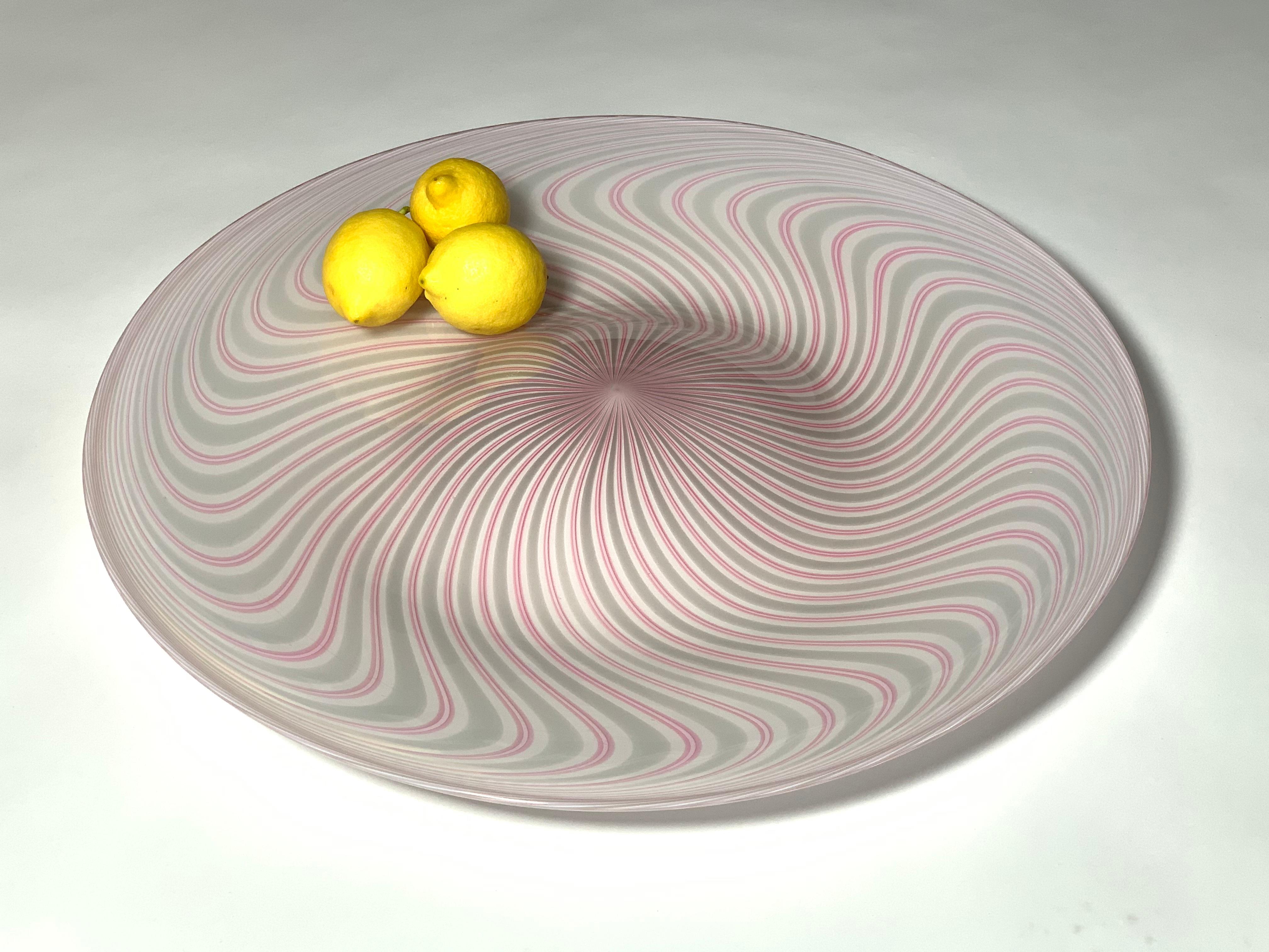 Italian Murano Glass Dish Model Samarcanda by Lino Tagliapietra for F3 International For Sale