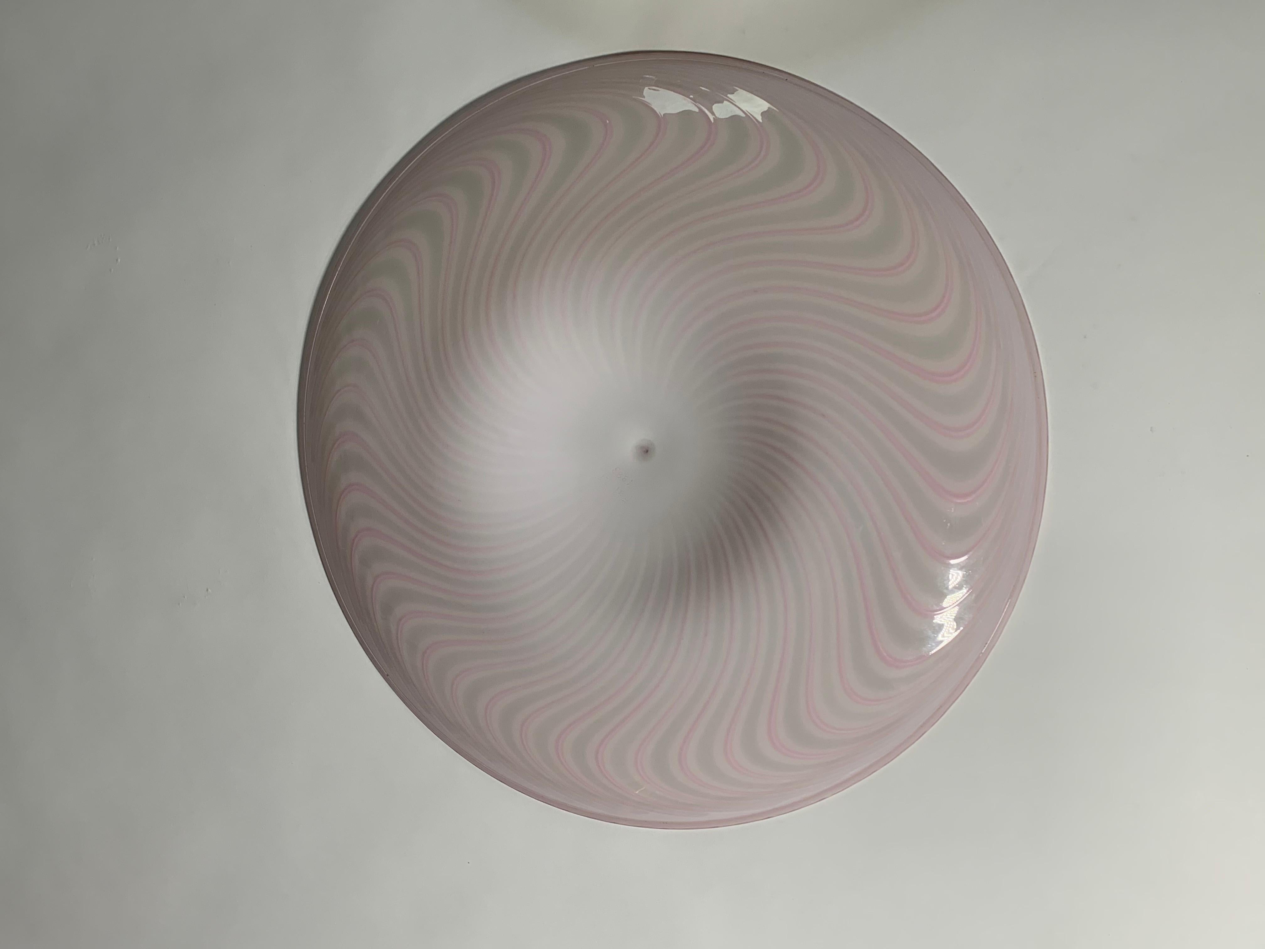Murano Glass Dish Model Samarcanda by Lino Tagliapietra for F3 International In Excellent Condition For Sale In Milan, Italy