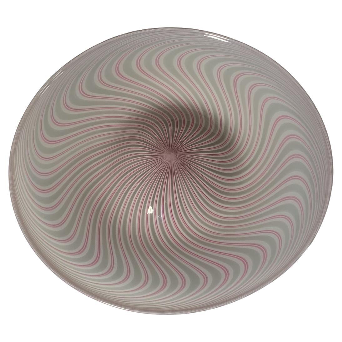 Murano Glass Dish Model Samarcanda by Lino Tagliapietra for F3 International For Sale