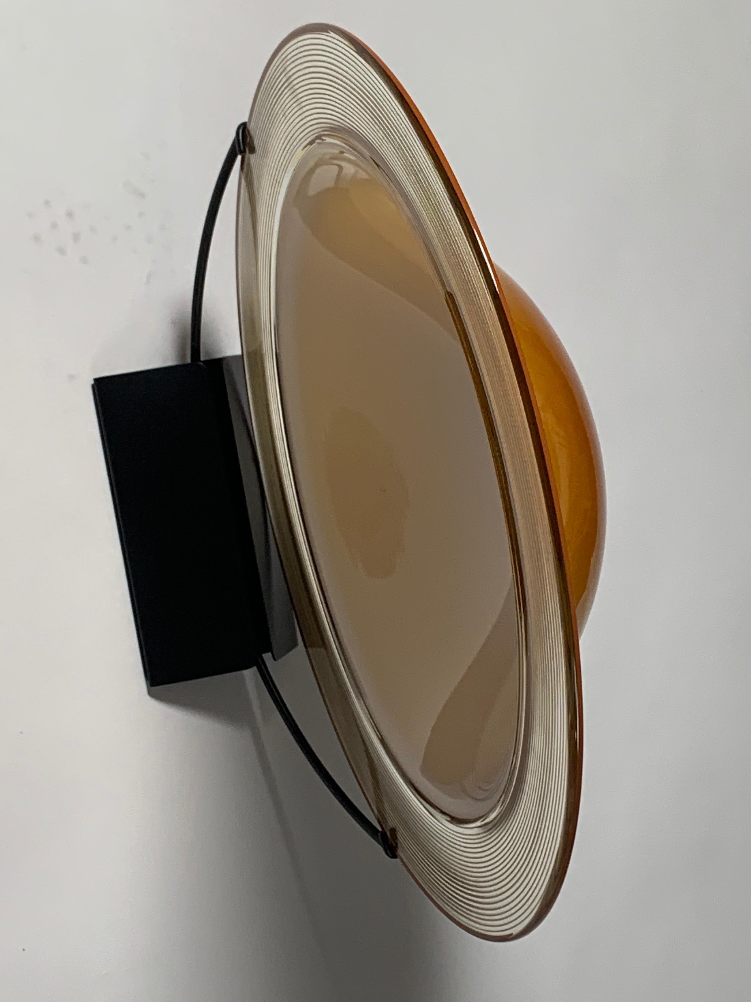  Italian Murano Glass Dish Model Saturno by Lino Tagliapietra F3 International 1