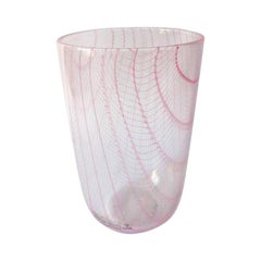 Lino Tagliapietra Italian Murano Glass Vase Model Tartana F3 International