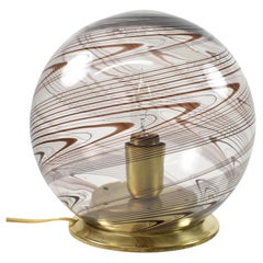 Retro Lino Tagliapietra Mid-Century Murano Italian Handblown Globe Table Lamp