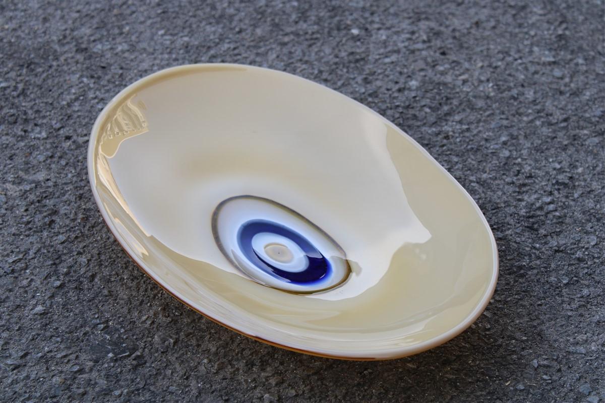 Lino Tagliapietra Murano glass bowl centerpiece for La Murrina 1970s.