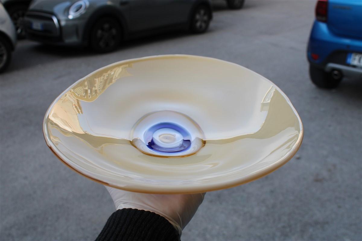 Lino Tagliapietra Murano Glass Bowl Centerpiece for La Murrina, 1970s For Sale 1