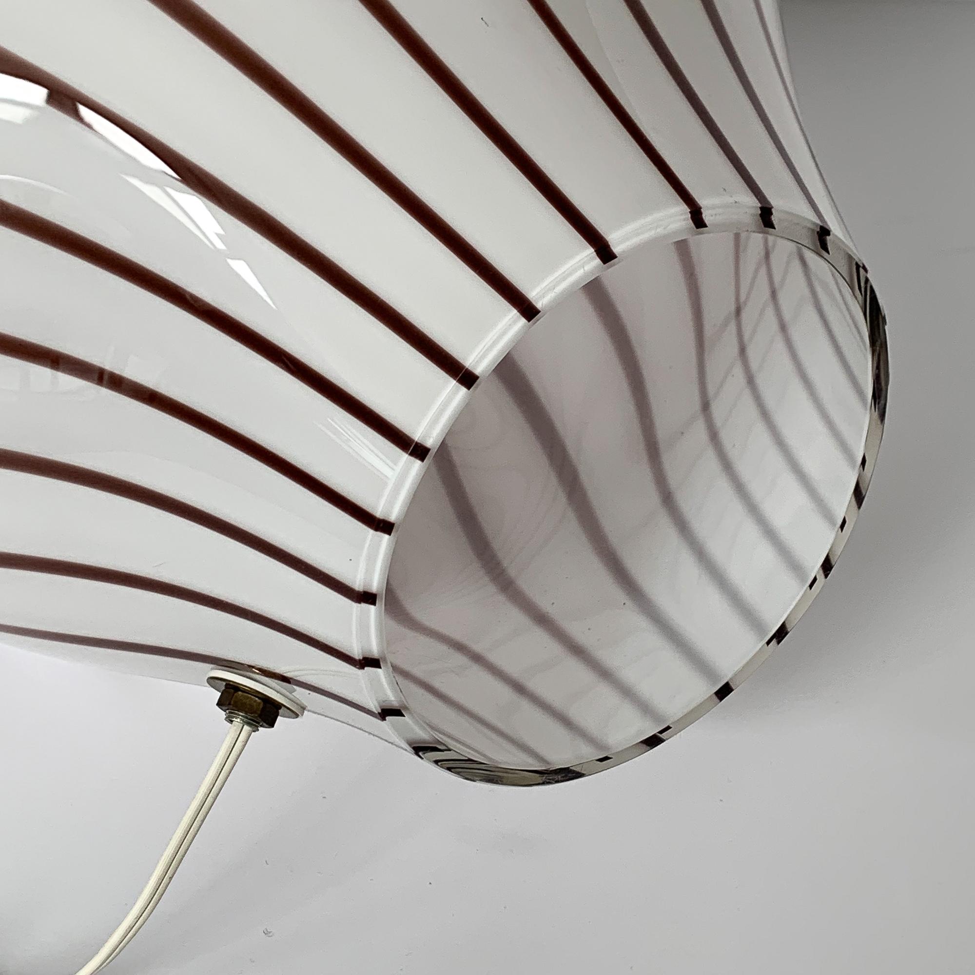 Blown Glass Lino Tagliapietra Murano Glass Striped Balloon Table Lamp for Effetre