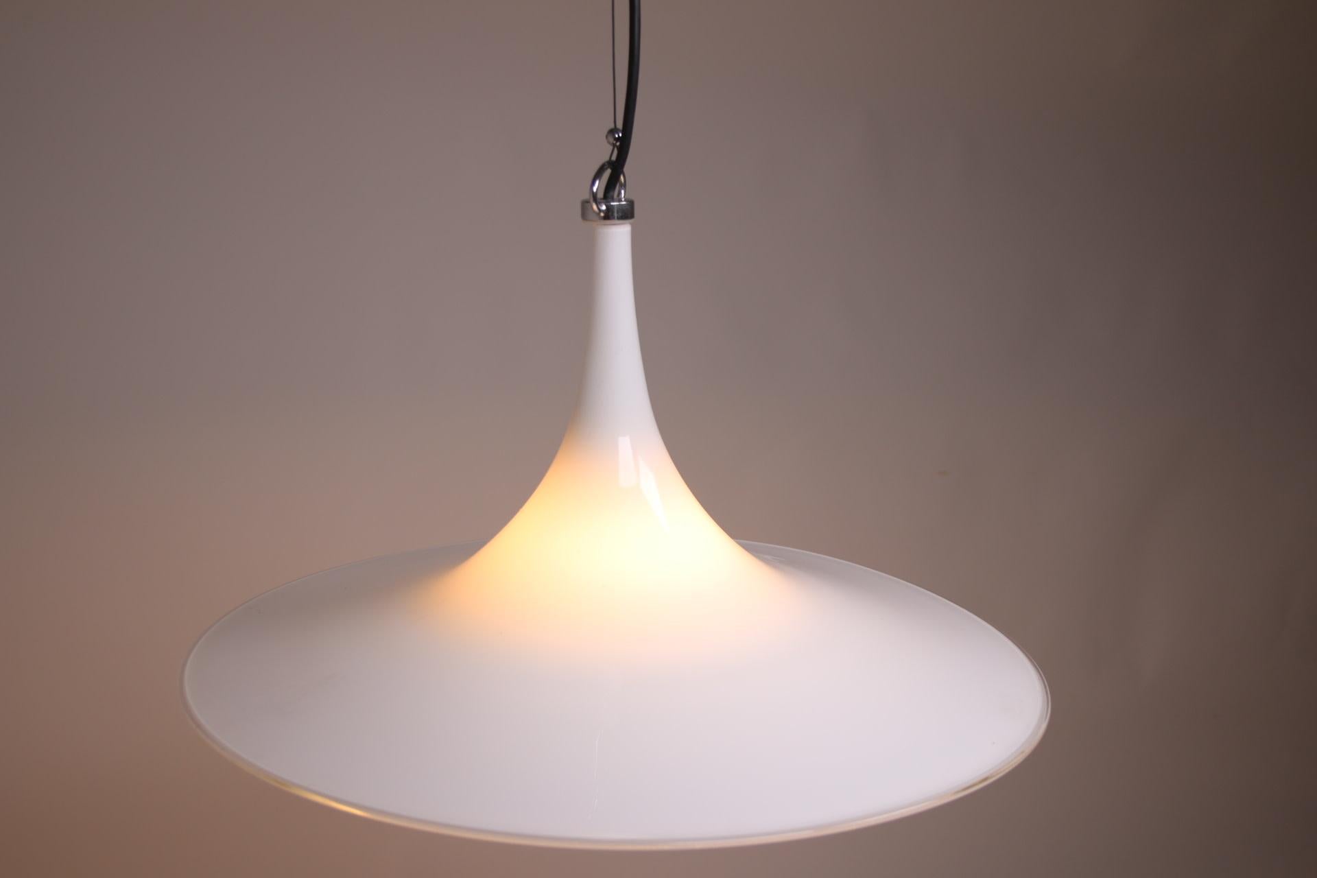 20th Century Lino Tagliapietra Pendant Lamp Made by Efferte Magia, 1980 Italy For Sale