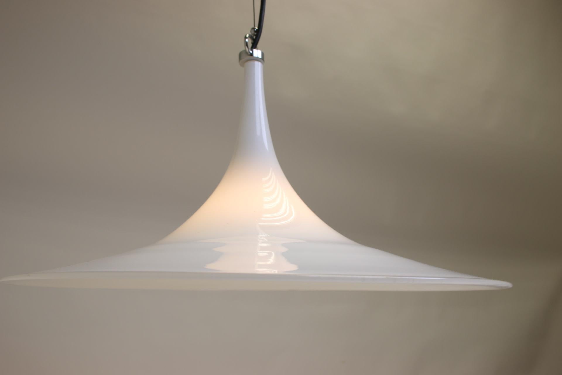 Glass Lino Tagliapietra Pendant Lamp Made by Efferte Magia, 1980 Italy For Sale