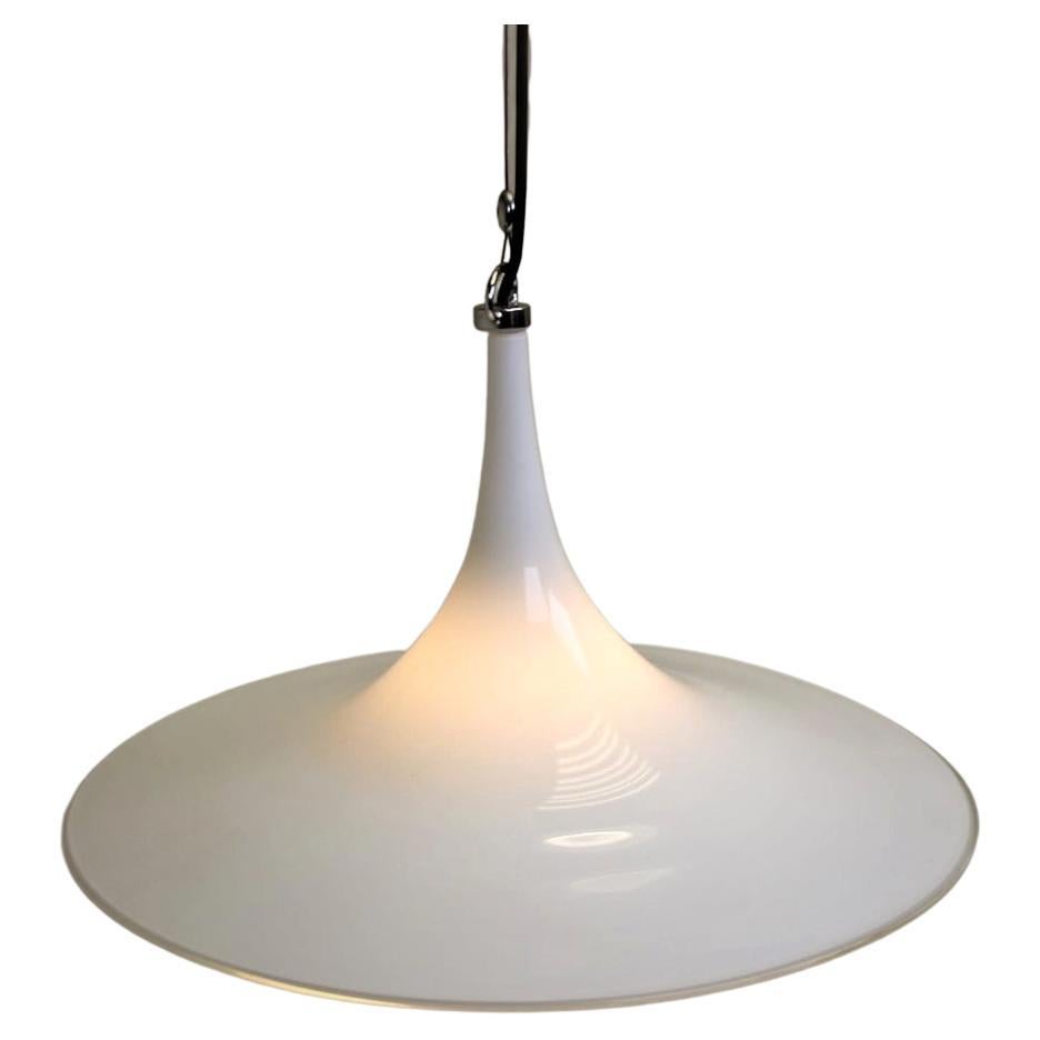 Lampe suspendue Lino Tagliapietra fabriquée par Efferte Magia, 1980, Italie