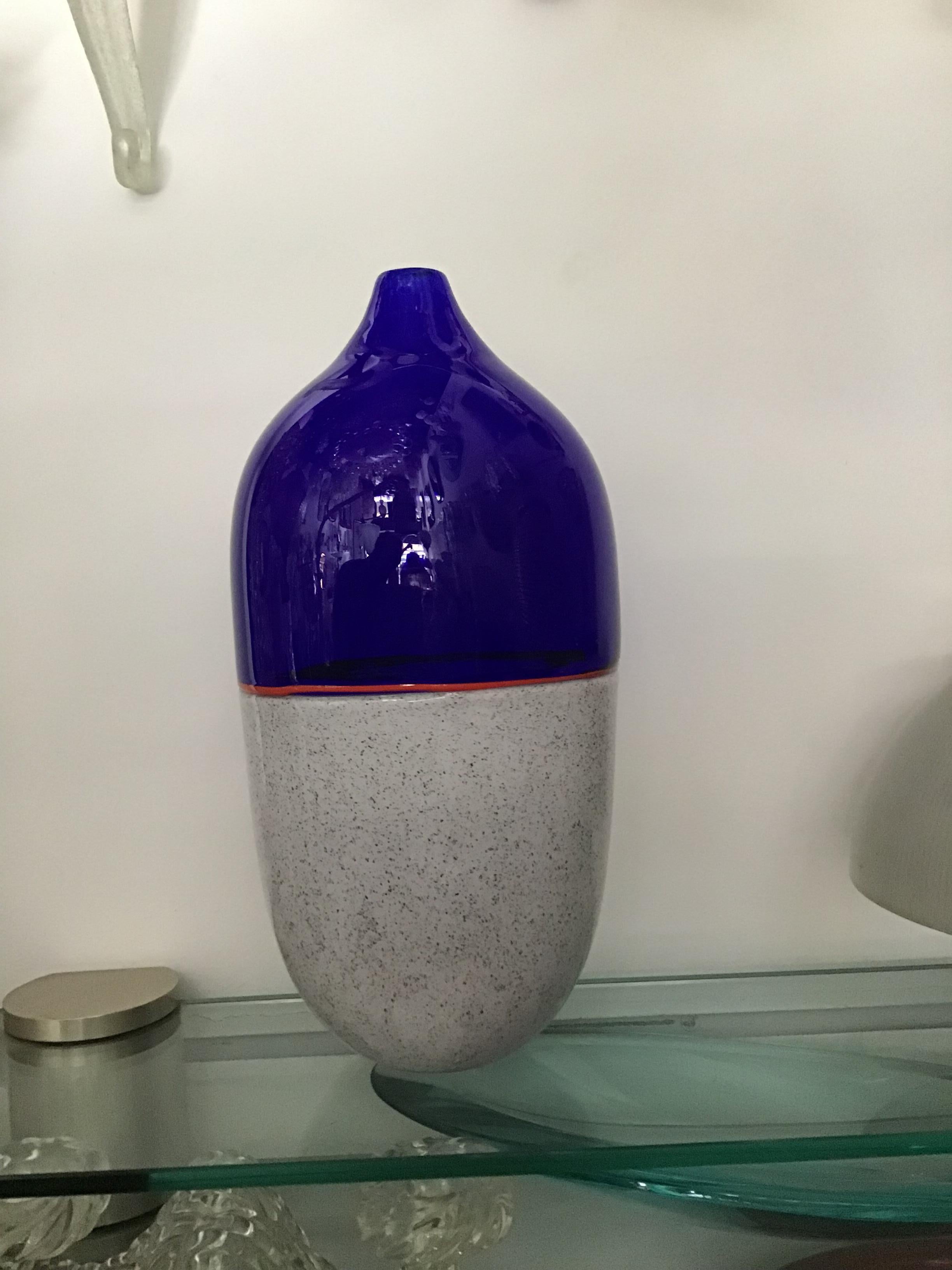 Lino Tagliapietra Vase Murano Glass, 1982, Italy For Sale 2