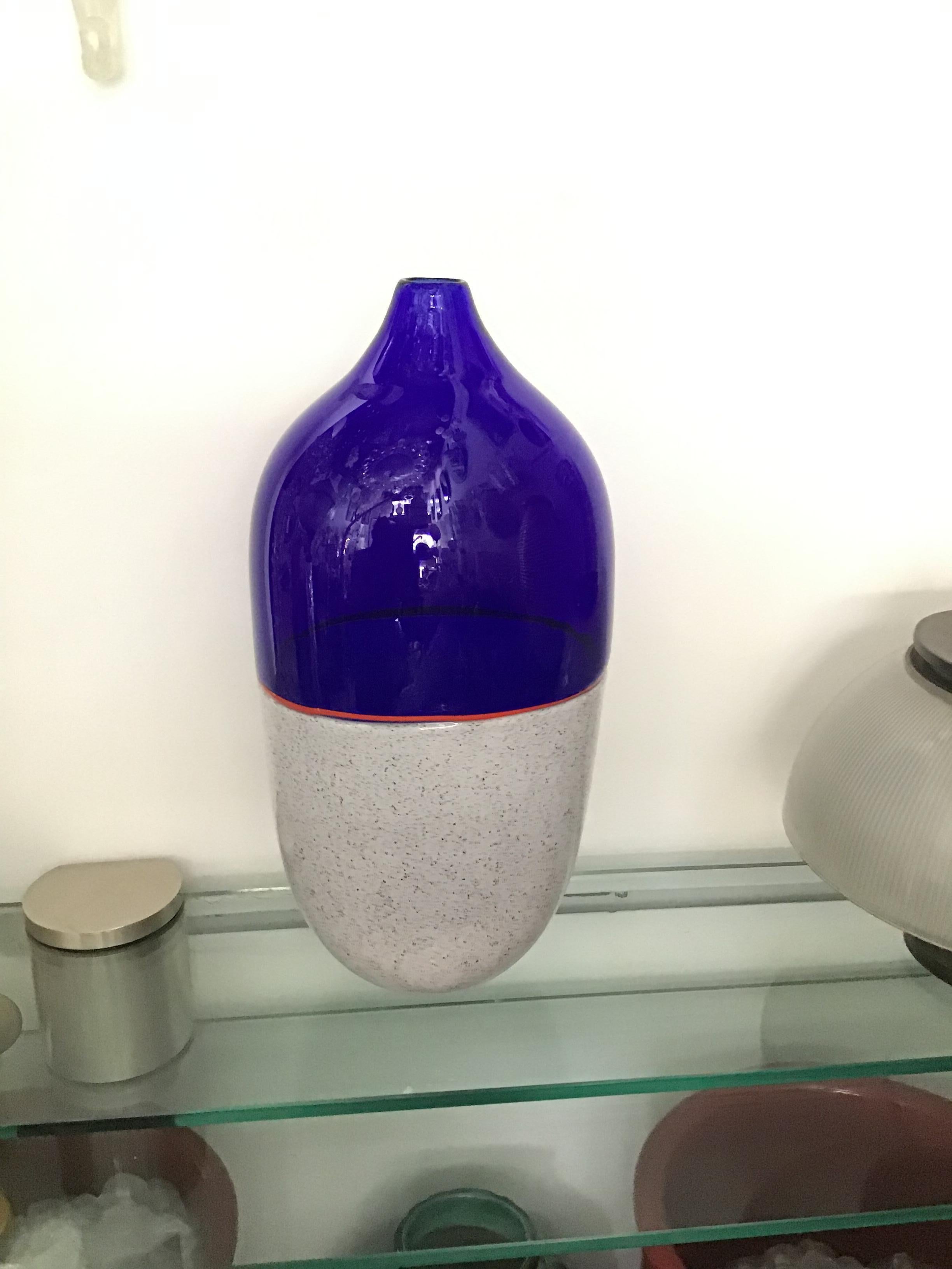 Lino Tagliapietra Vase Murano Glass, 1982, Italy For Sale 3