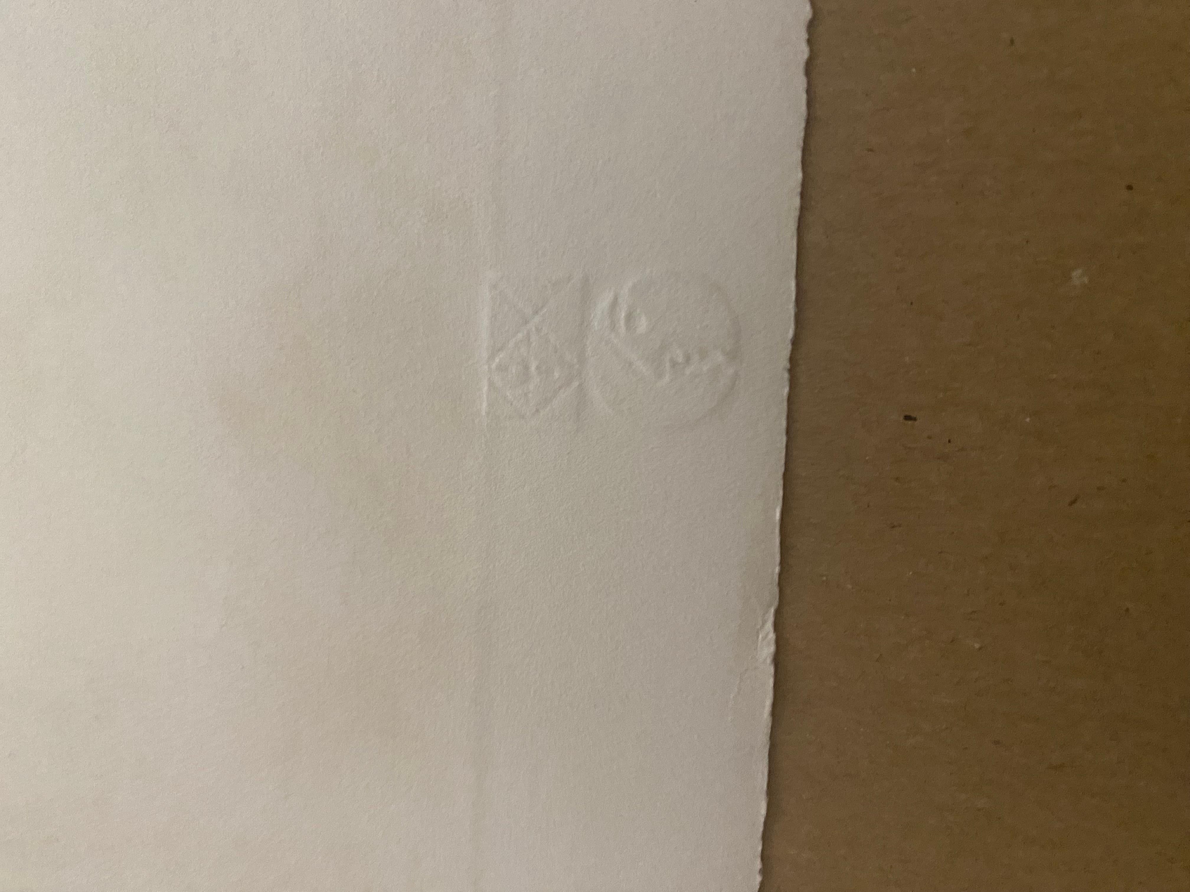 Fin du 20e siècle Lithographie en linogravure 