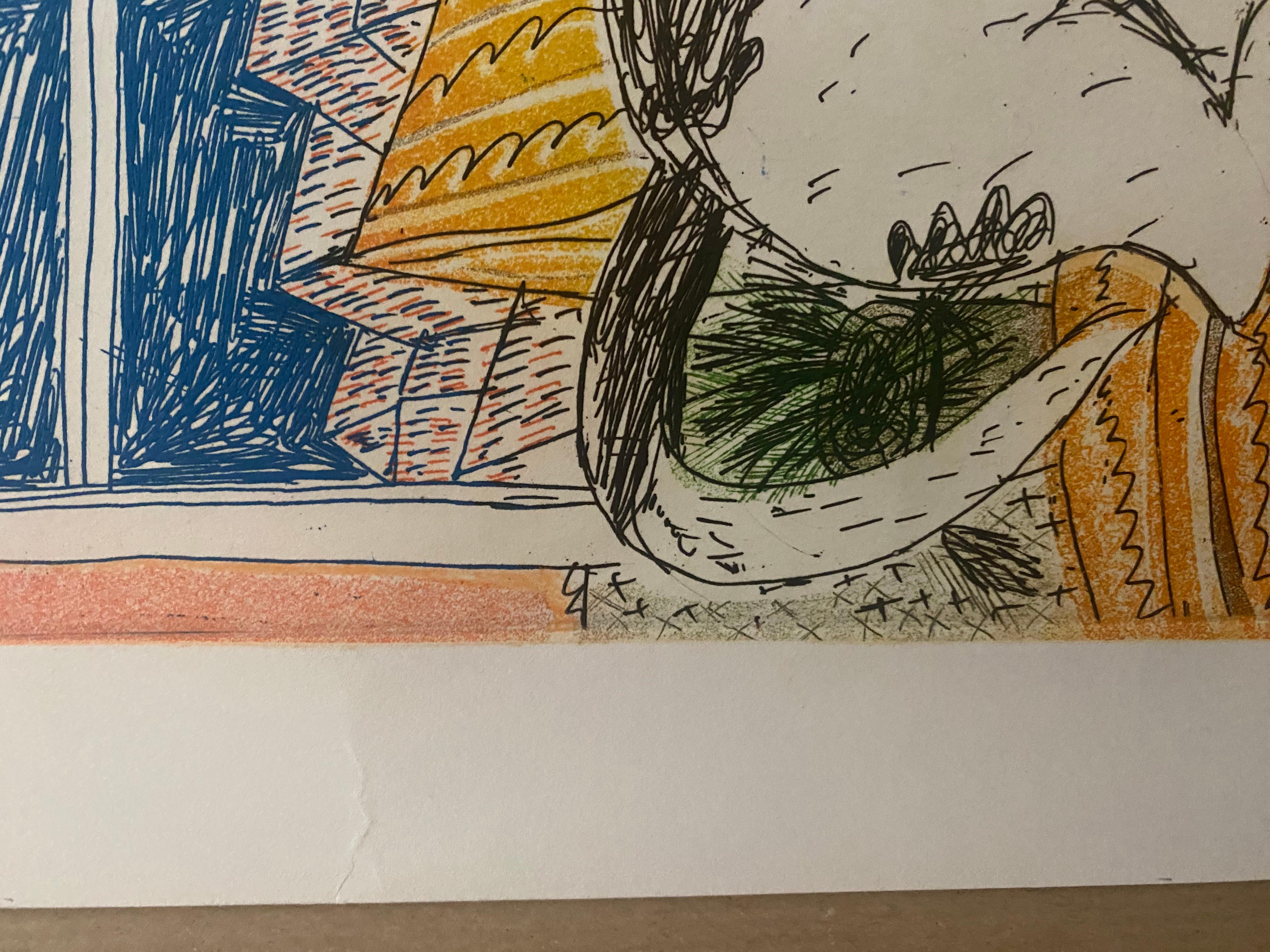 Lithographie en linogravure 
