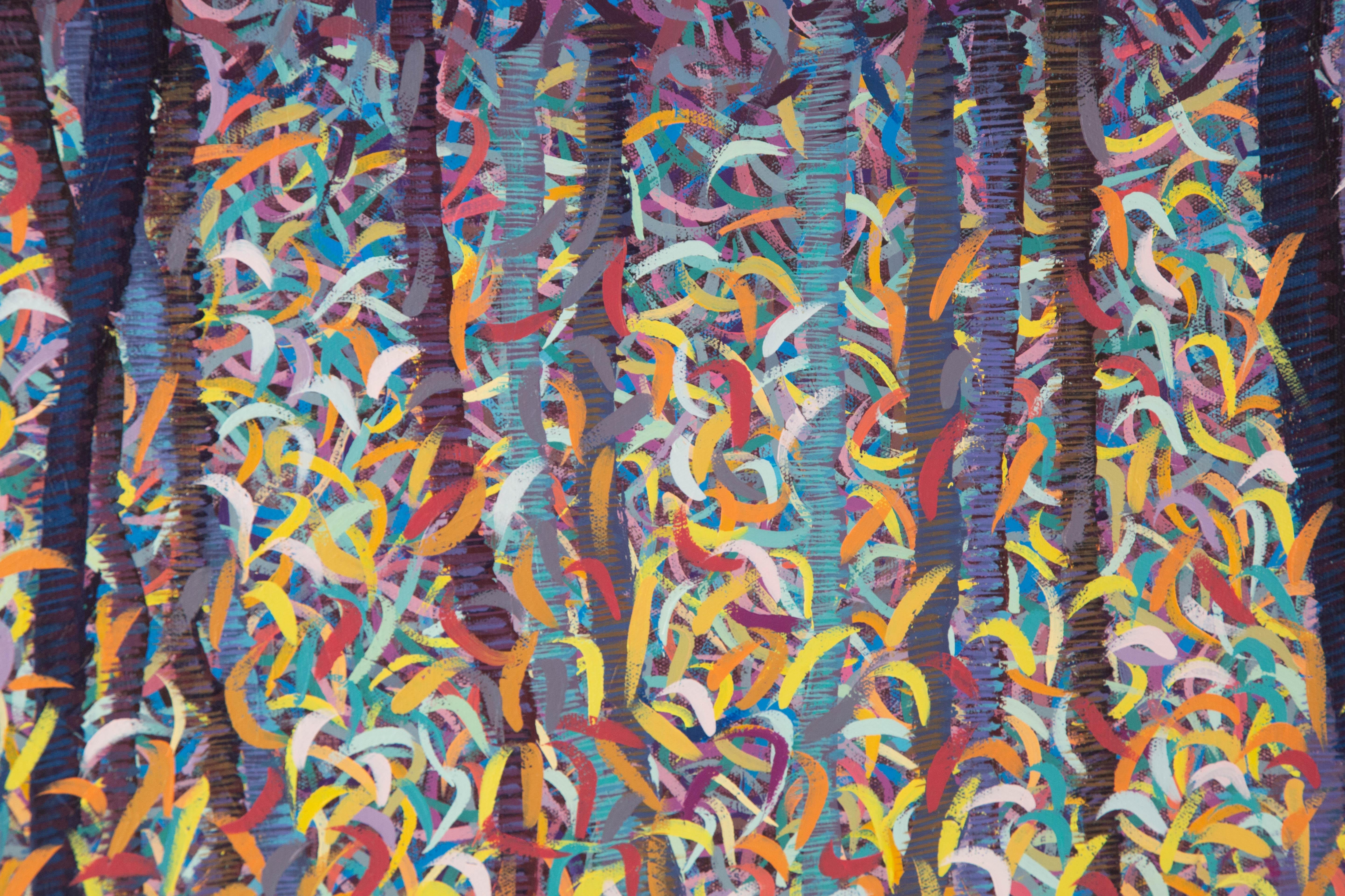 Linqi Shang Impressionist Original Acrylic On Canvas 