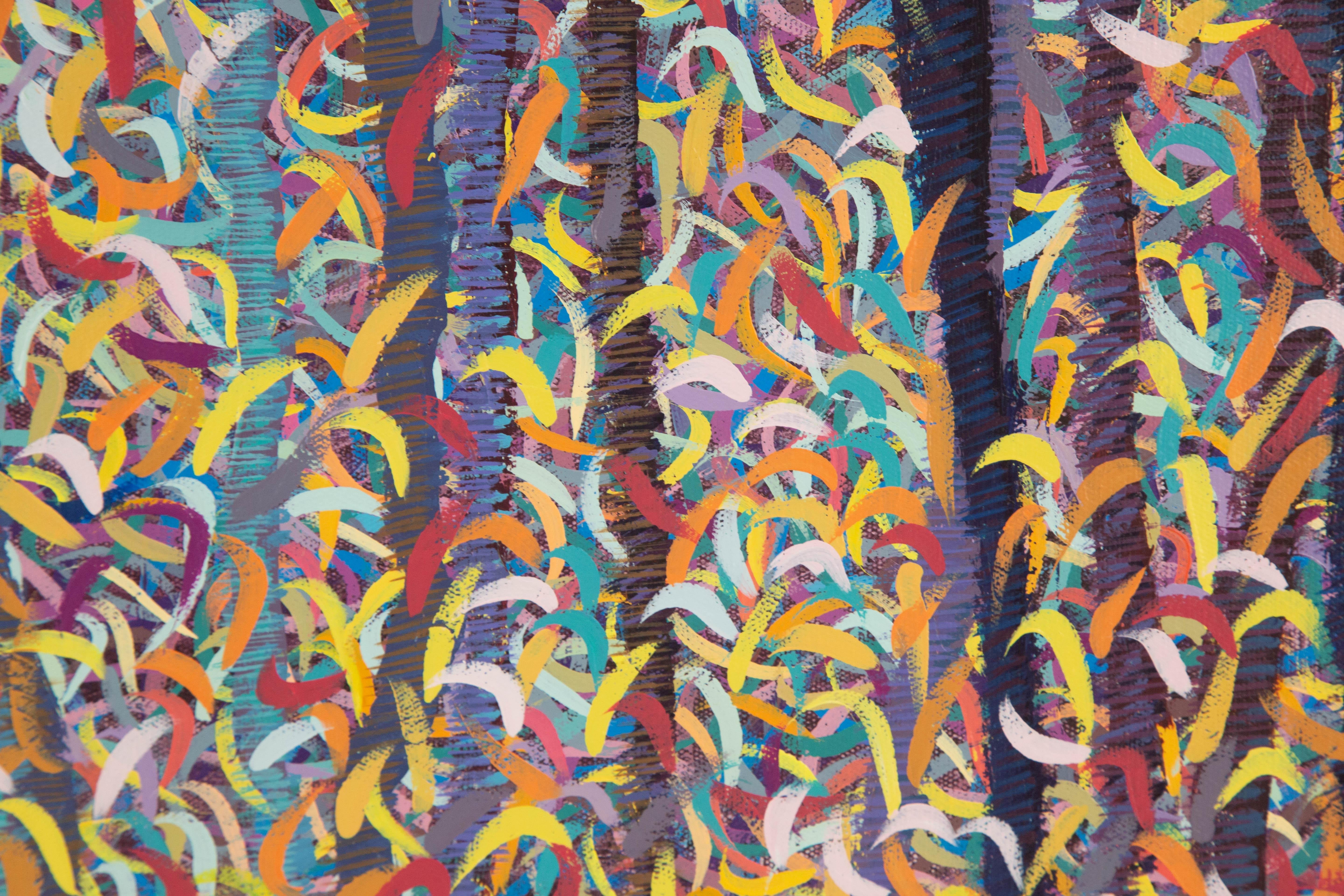 Linqi Shang Impressionist Original Acrylic On Canvas 