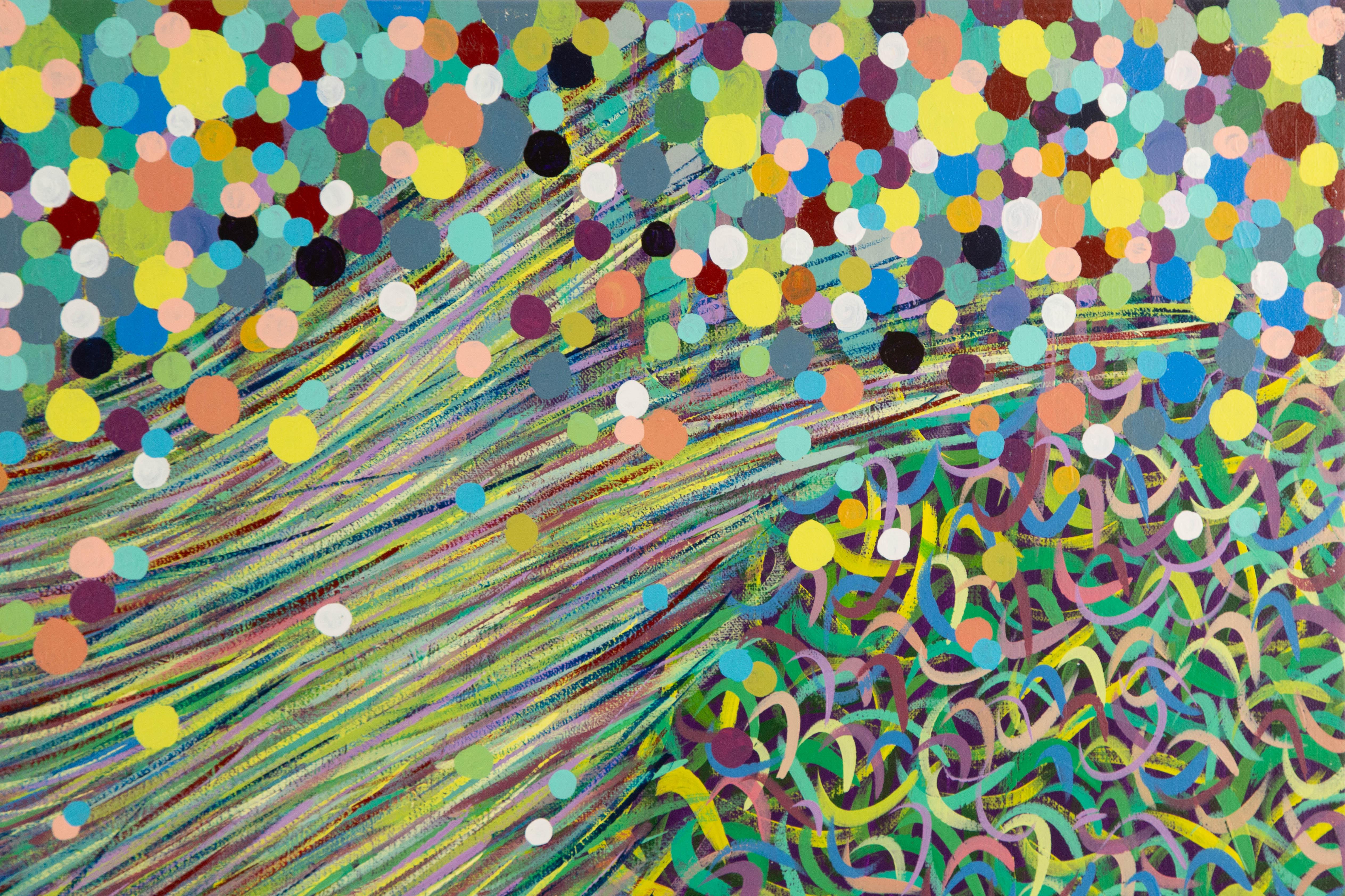 Linqi Shang Impressionist Original Acryl auf Leinwand 