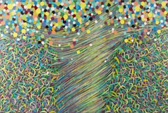 Linqi Shang Impressionist Original Acryl auf Leinwand "Roots"