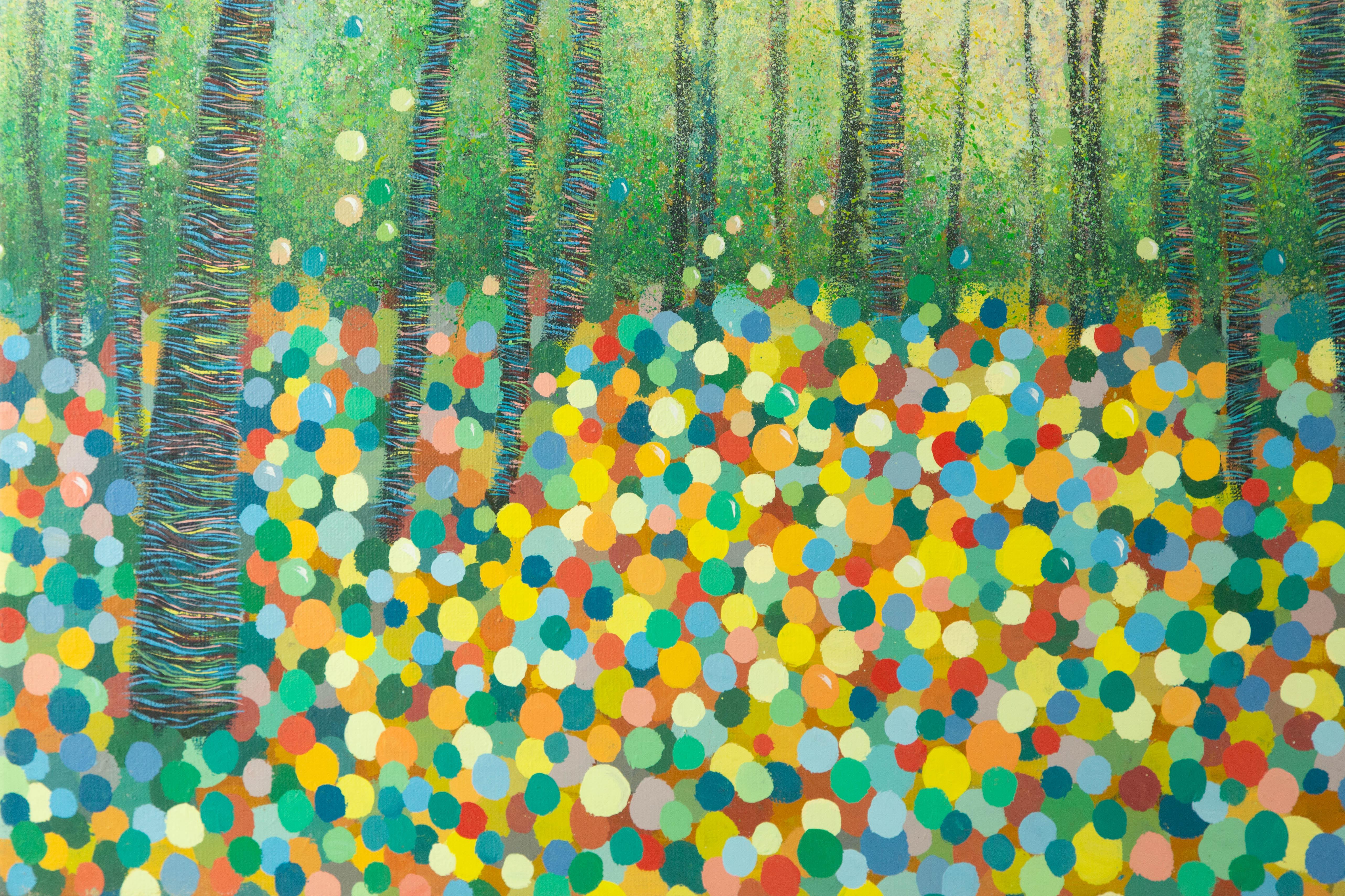 Linqi Shang Landschaft Original-Acryl auf Leinwand 