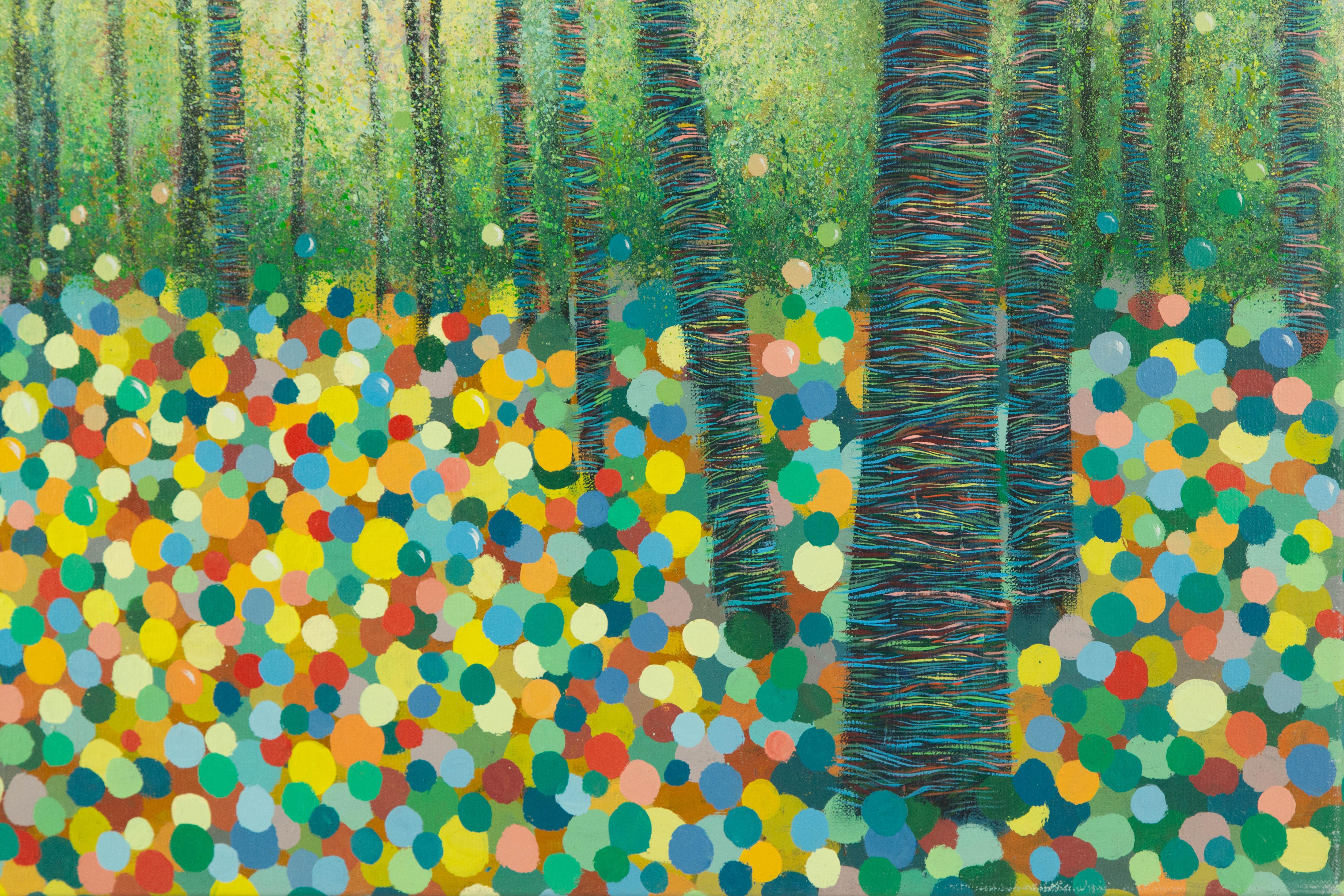 Linqi Shang Landschaft Original-Acryl auf Leinwand 