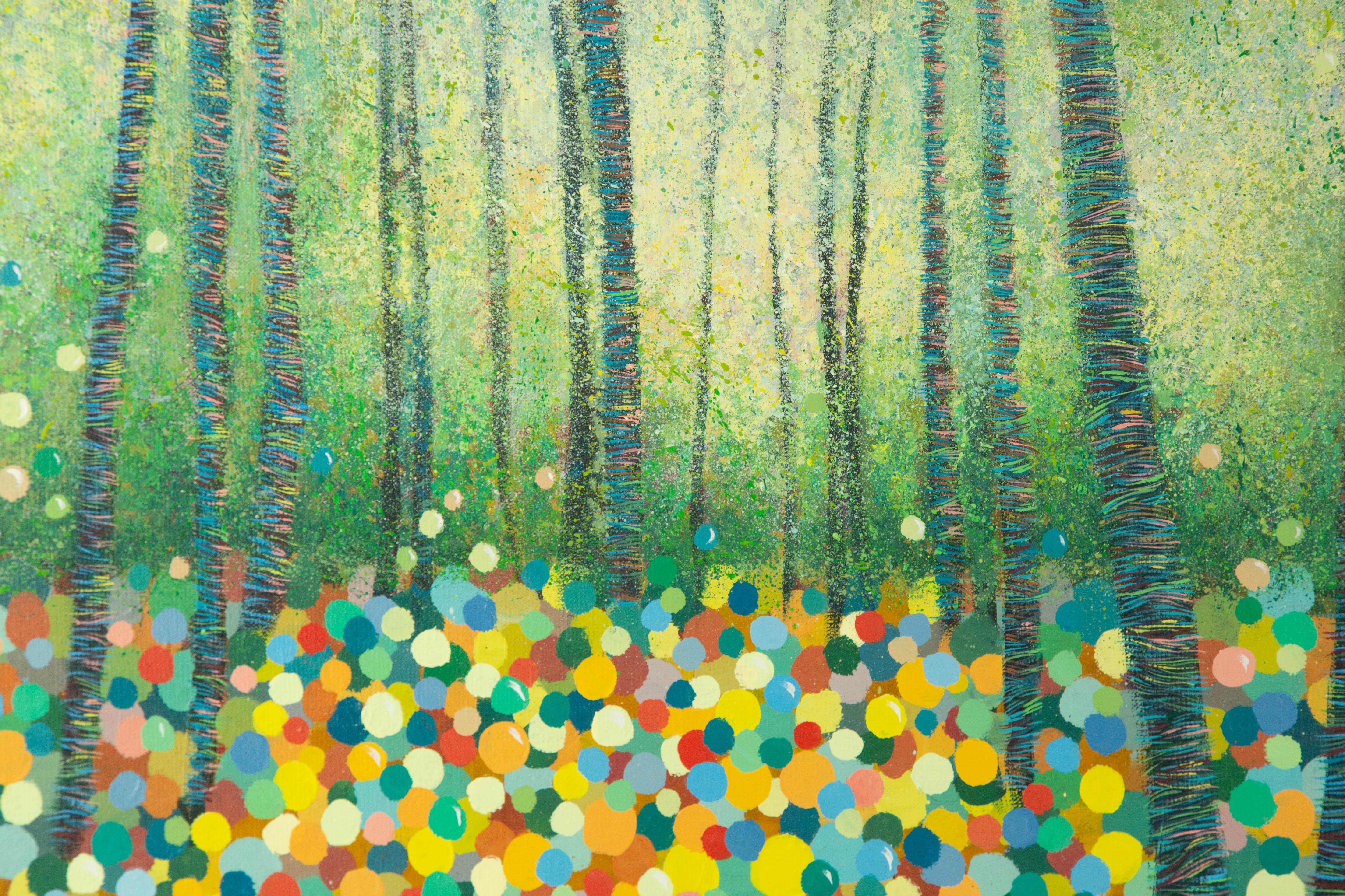 Linqi Shang Landschaft Original-Acryl auf Leinwand 