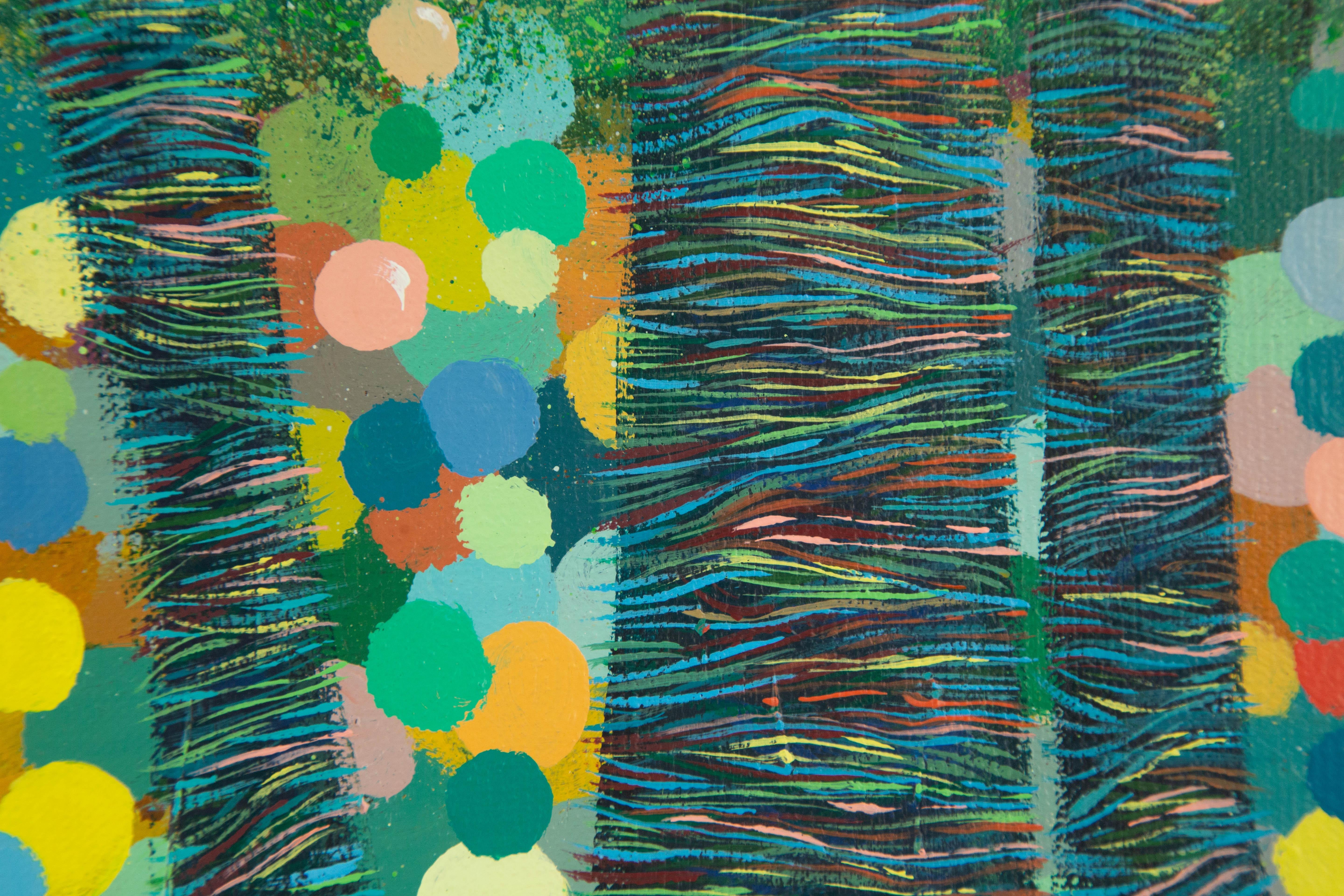 Linqi Shang Landschaft Original-Acryl auf Leinwand 