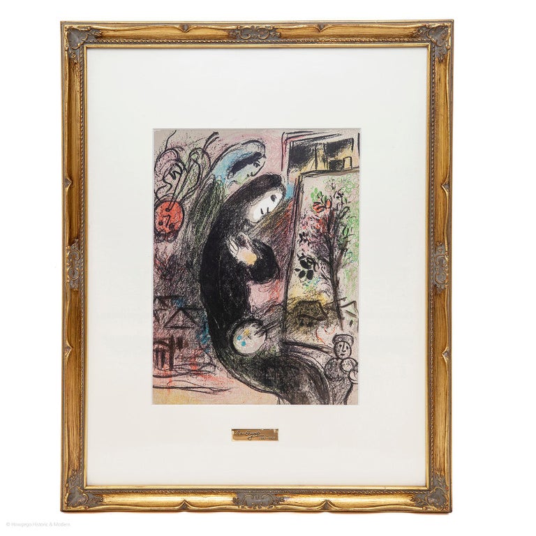 L'inspire Inspiration Self Portrait Chagall Lithographe no398 For Sale at  1stDibs