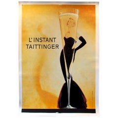 L’Instant Taittinger Grace Kelly Original Vintage Poster