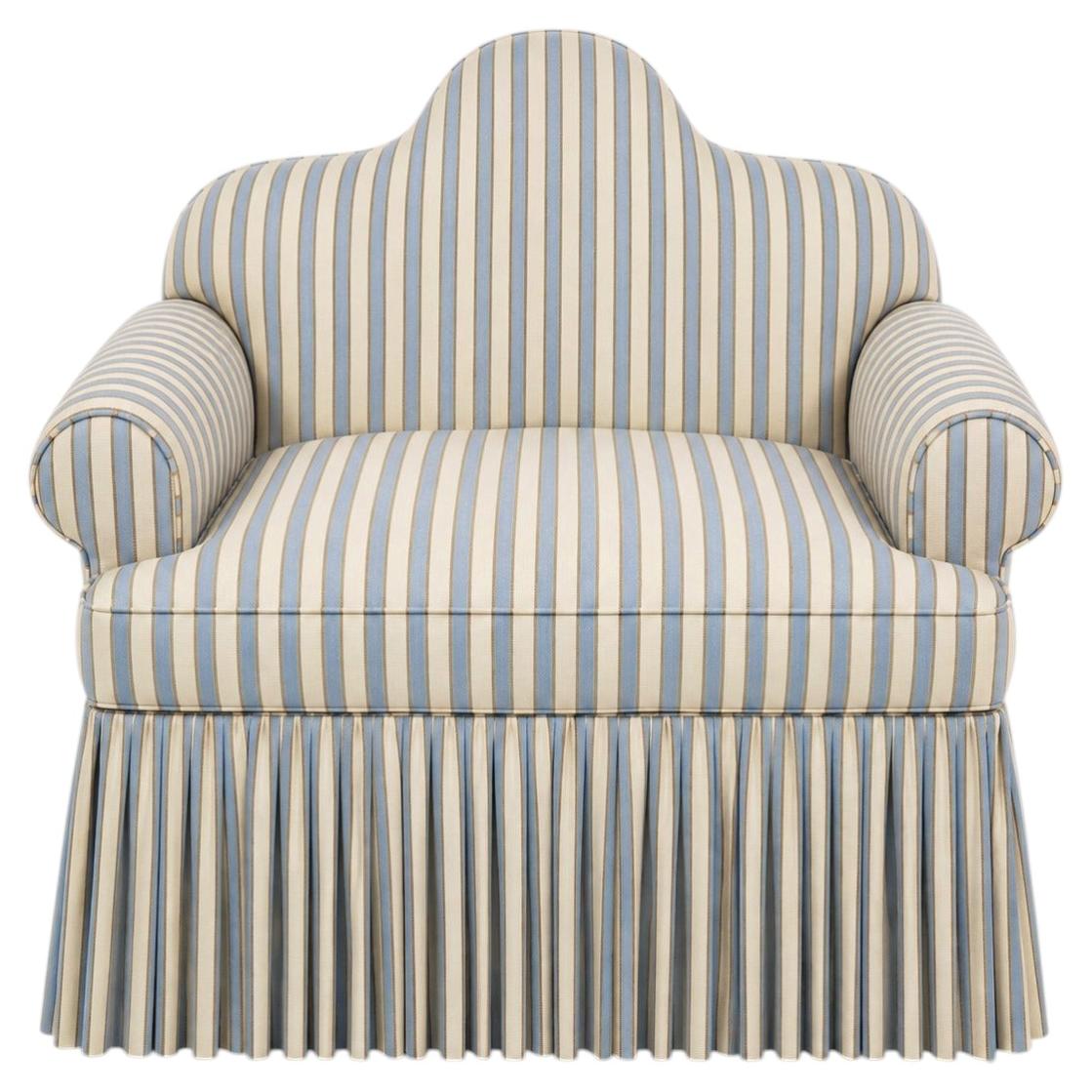 Fauteuil « L'Intemporelle » d'Alexandre Ligios, « Sophie » de Manuel Canovas, bleu ancien