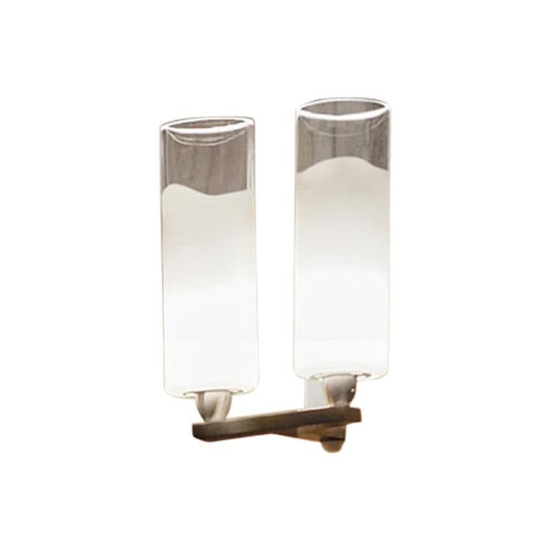 Lampada da parete Lio AP L2 P in Bianco Cristallo di Vistosi