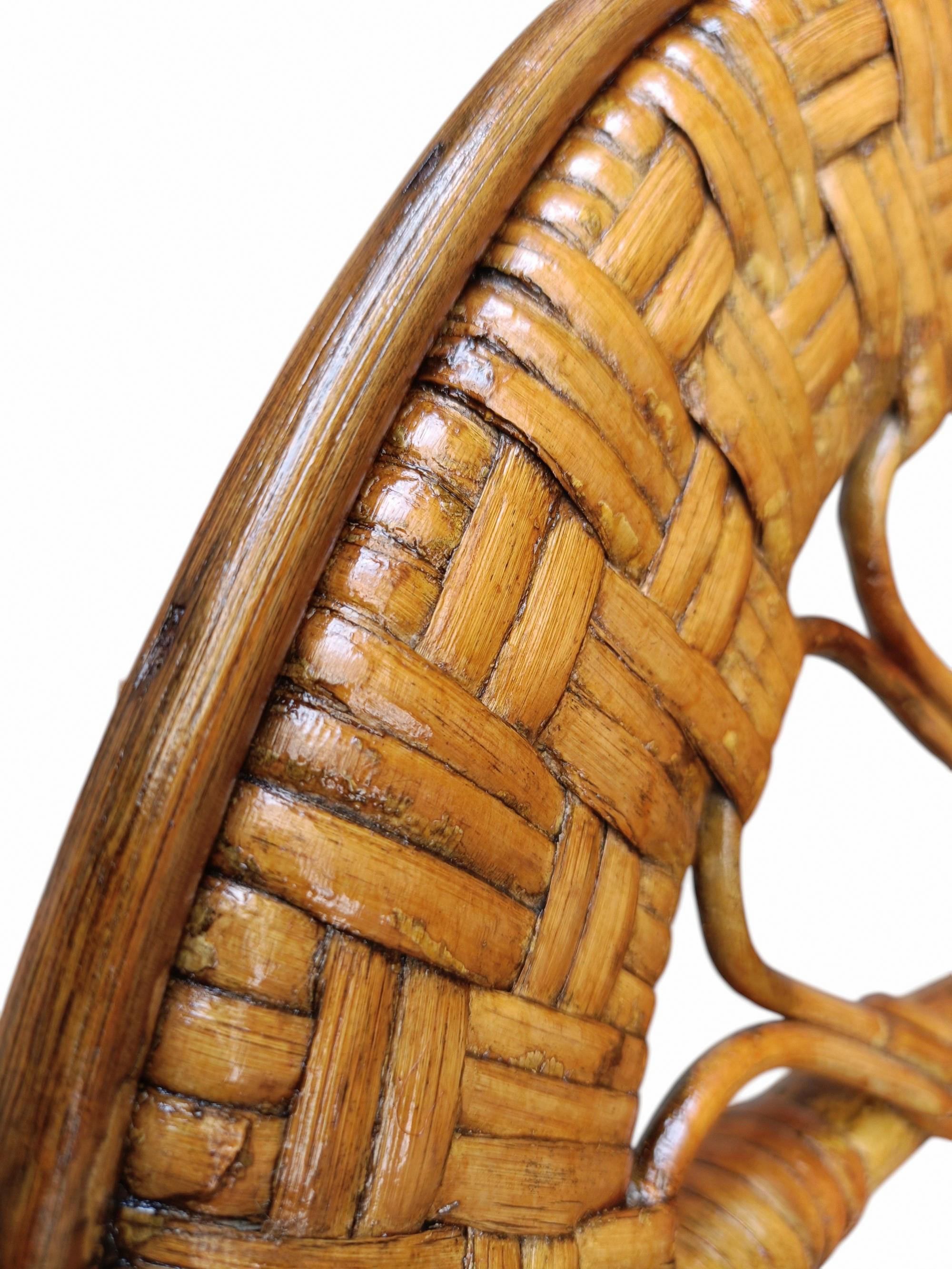 Lio Carminati & Gio Ponti Pareja de sillones de ratán 'Biancamano', Italia 1950 Bambú en venta