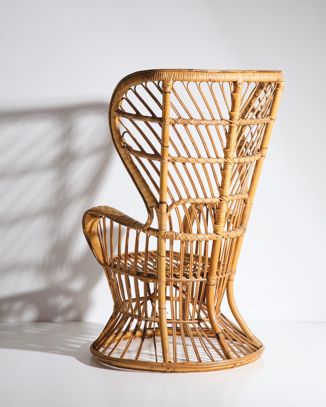 c.1960s
Natural bamboo 
H73 x W122 x D70 cm