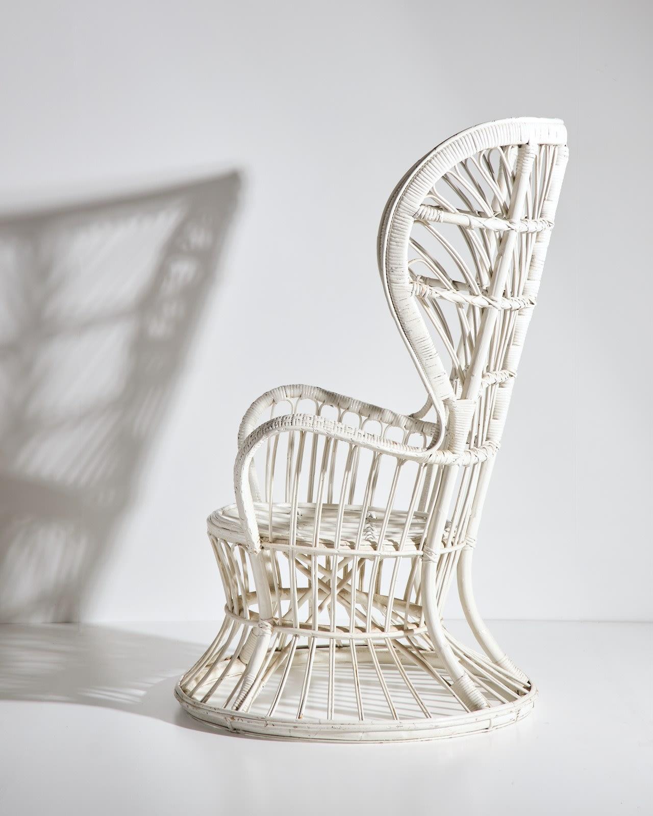 Mid-Century Modern Lio Carminati, Peacock armchair For Sale