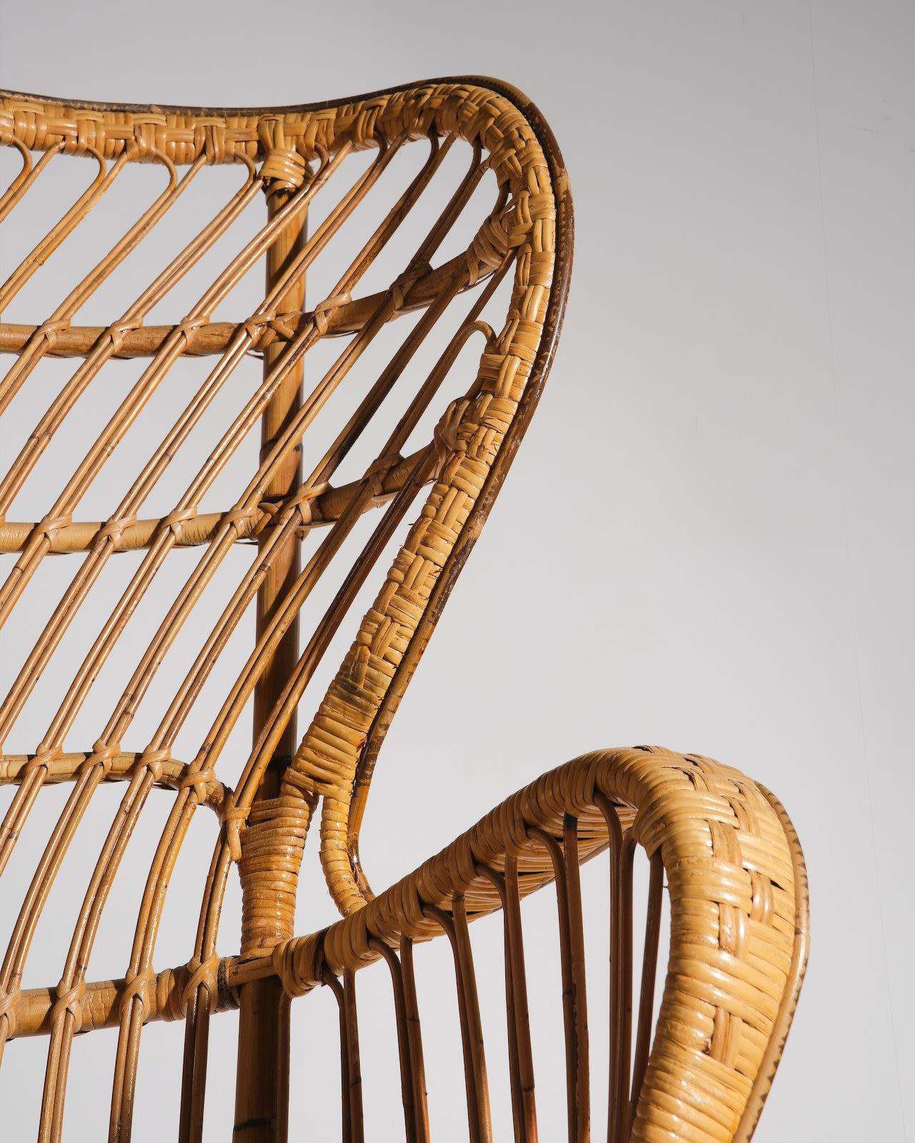 Lio Carminati, Peacock armchair In Excellent Condition For Sale In London, GB